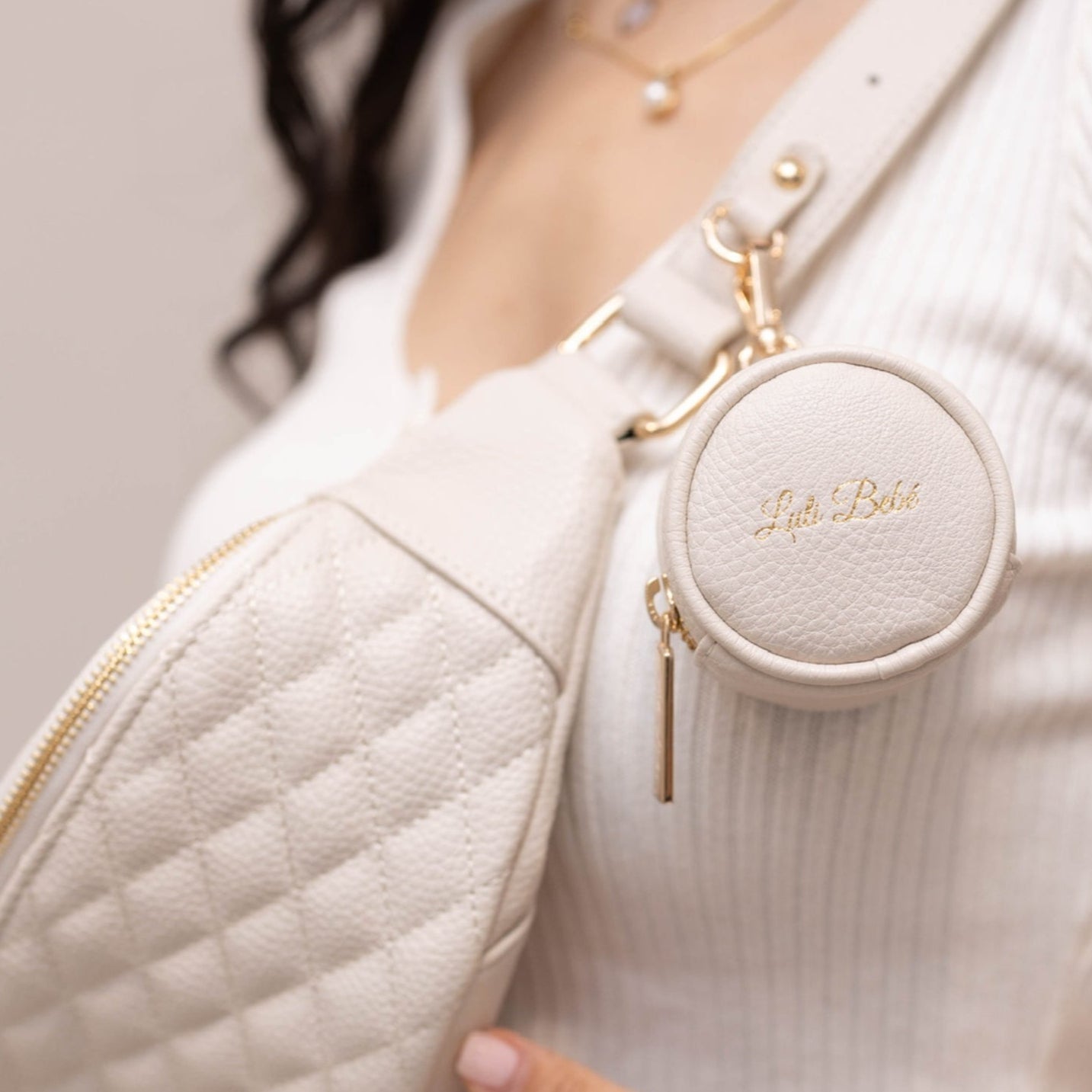 Monaco Sling Bag | Pearl White