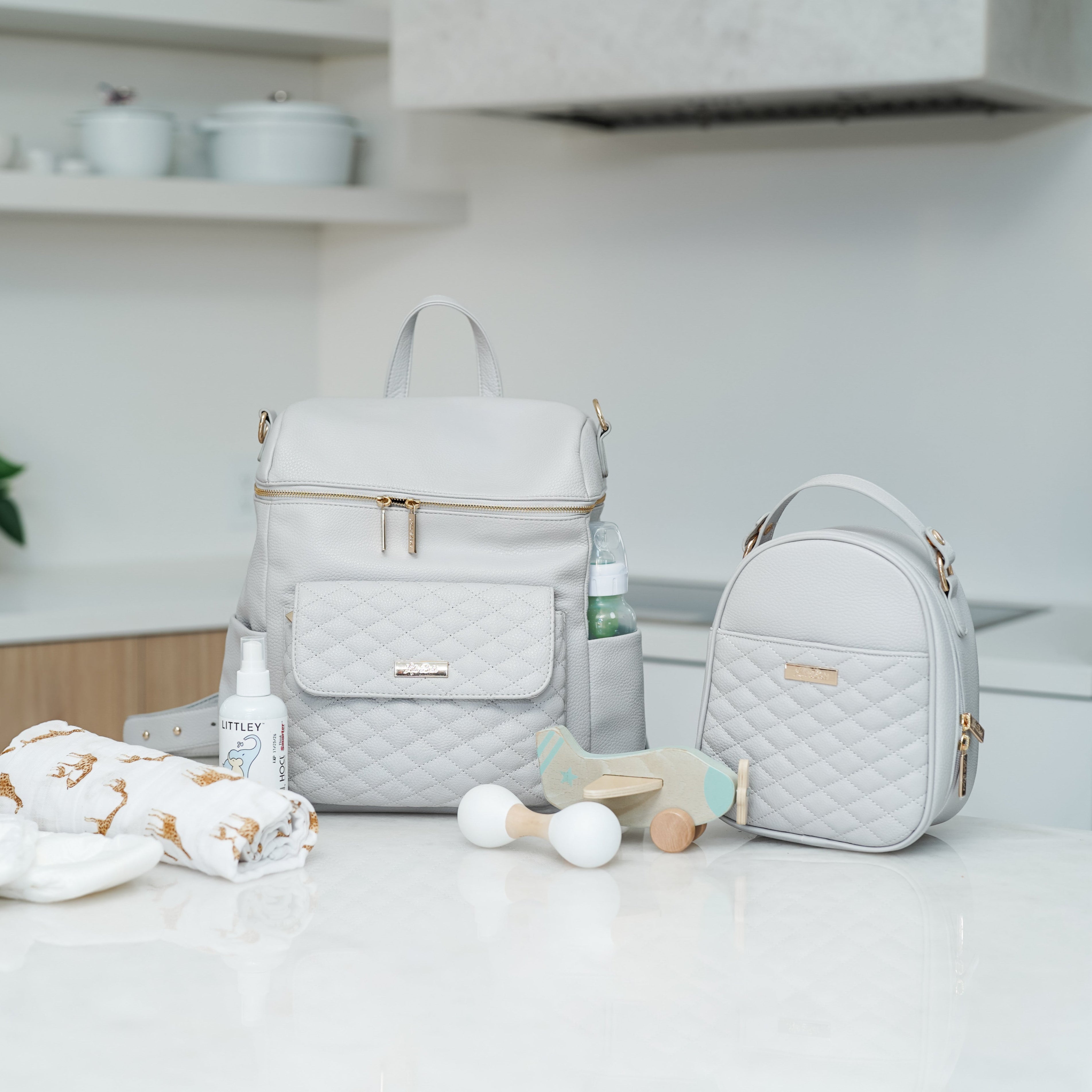 Monaco Snack Bag | Stone Grey