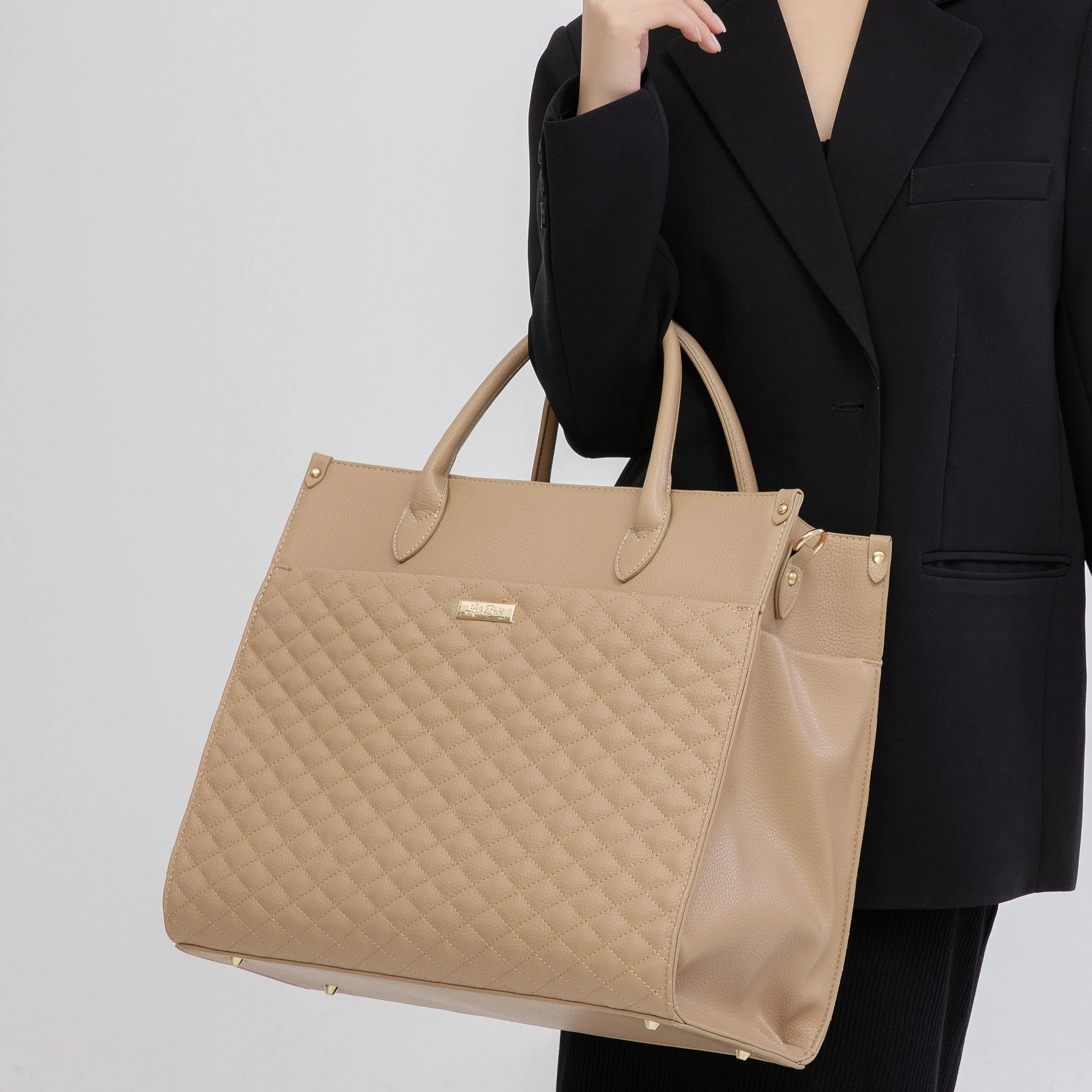 Monaco Tote Bag | Latte Brown
