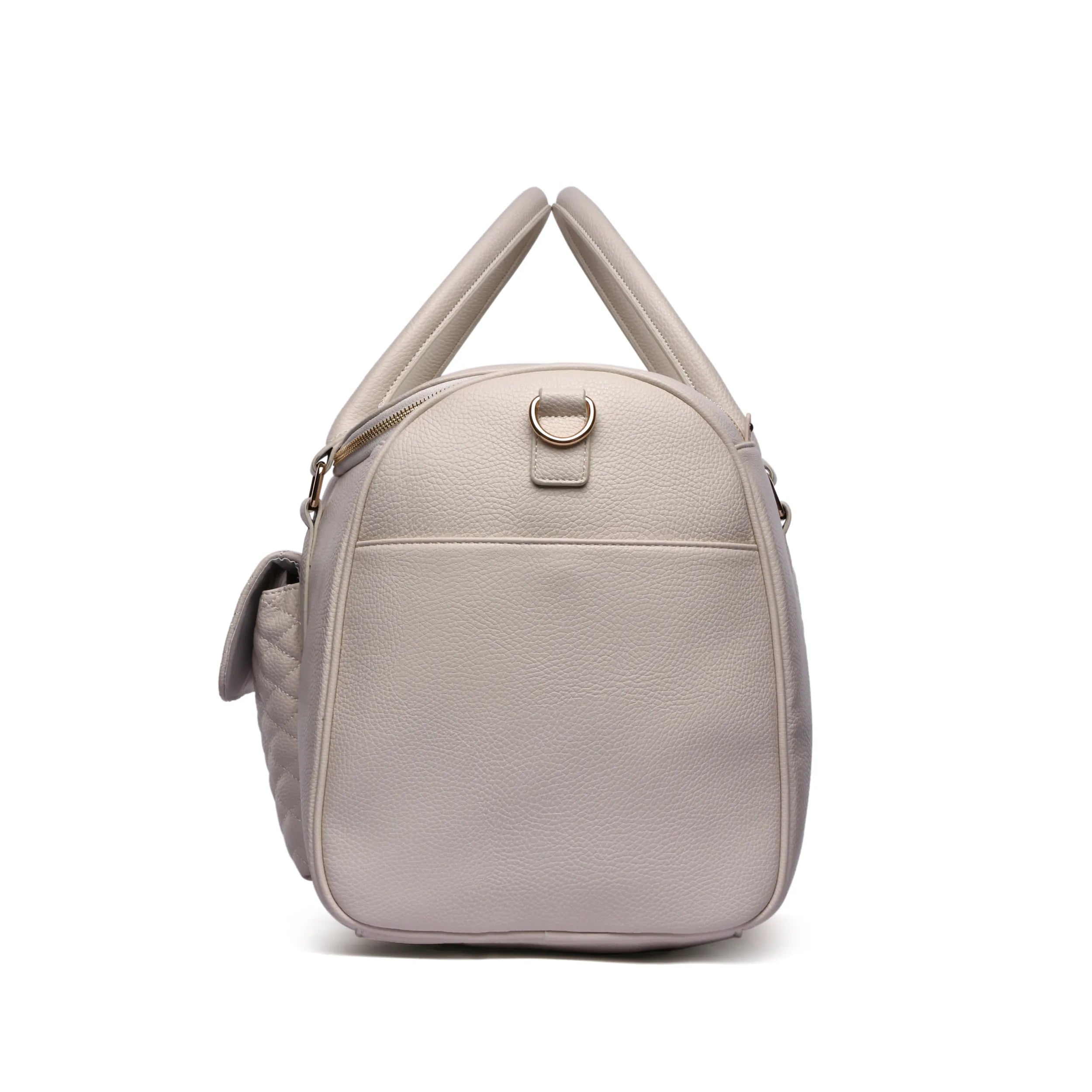 Monaco Travel Duffel Bag | Pearl White