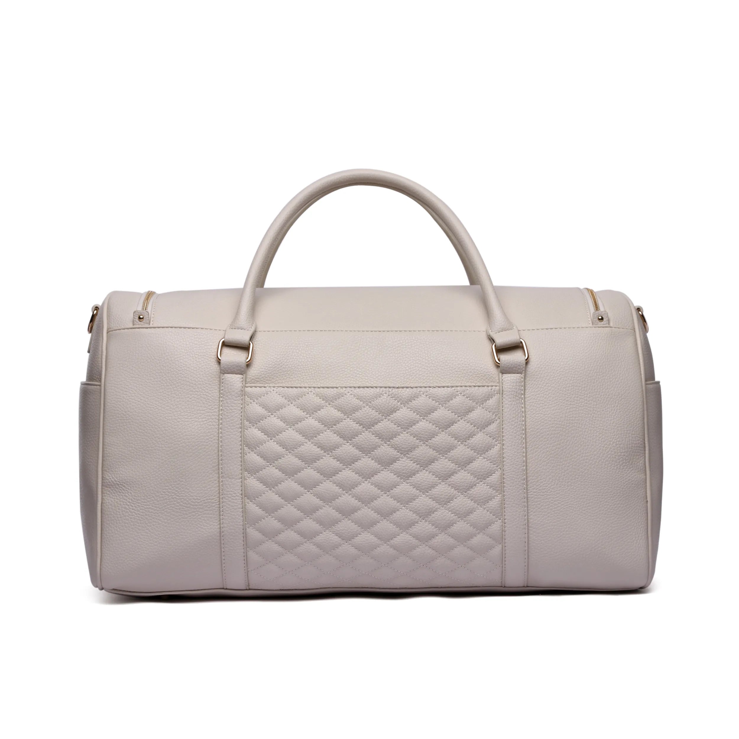 Monaco Travel Duffel Bag | Pearl White