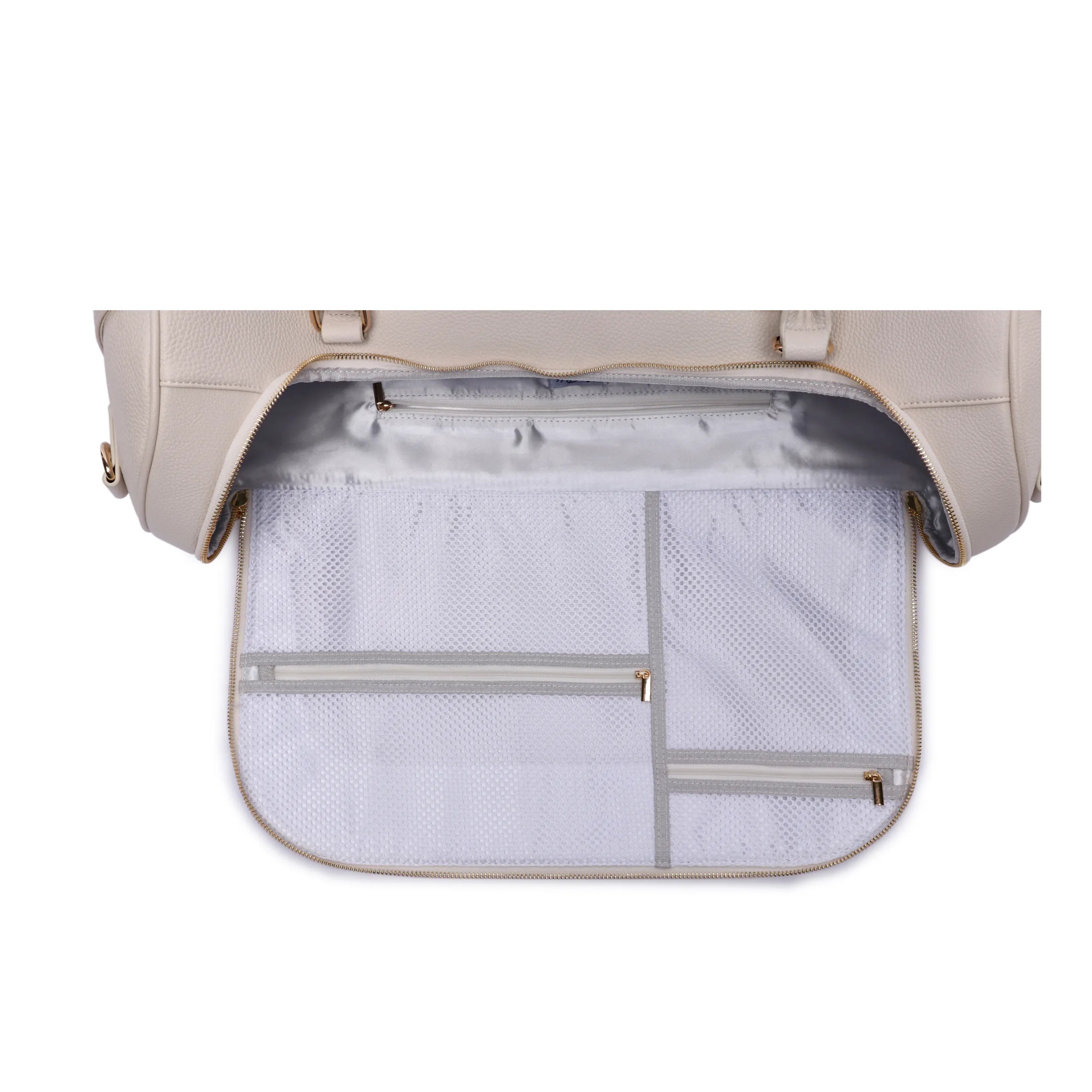 Monaco Travel Duffel Bag | Pearl White