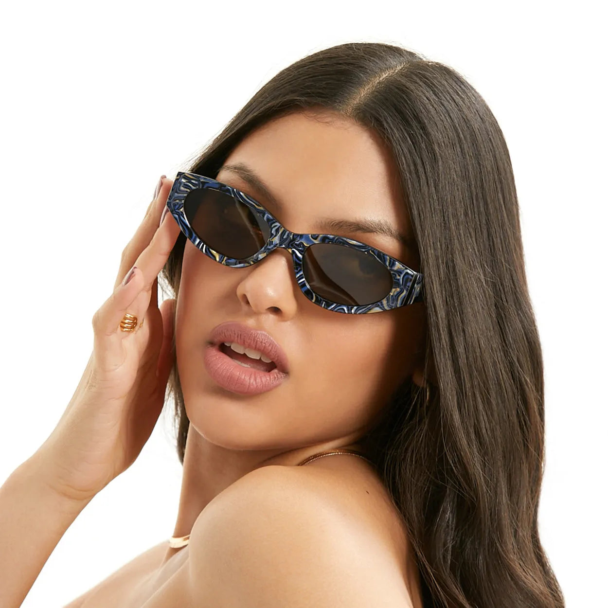 Kat x Money Moves Sunglasses - Dark Blue