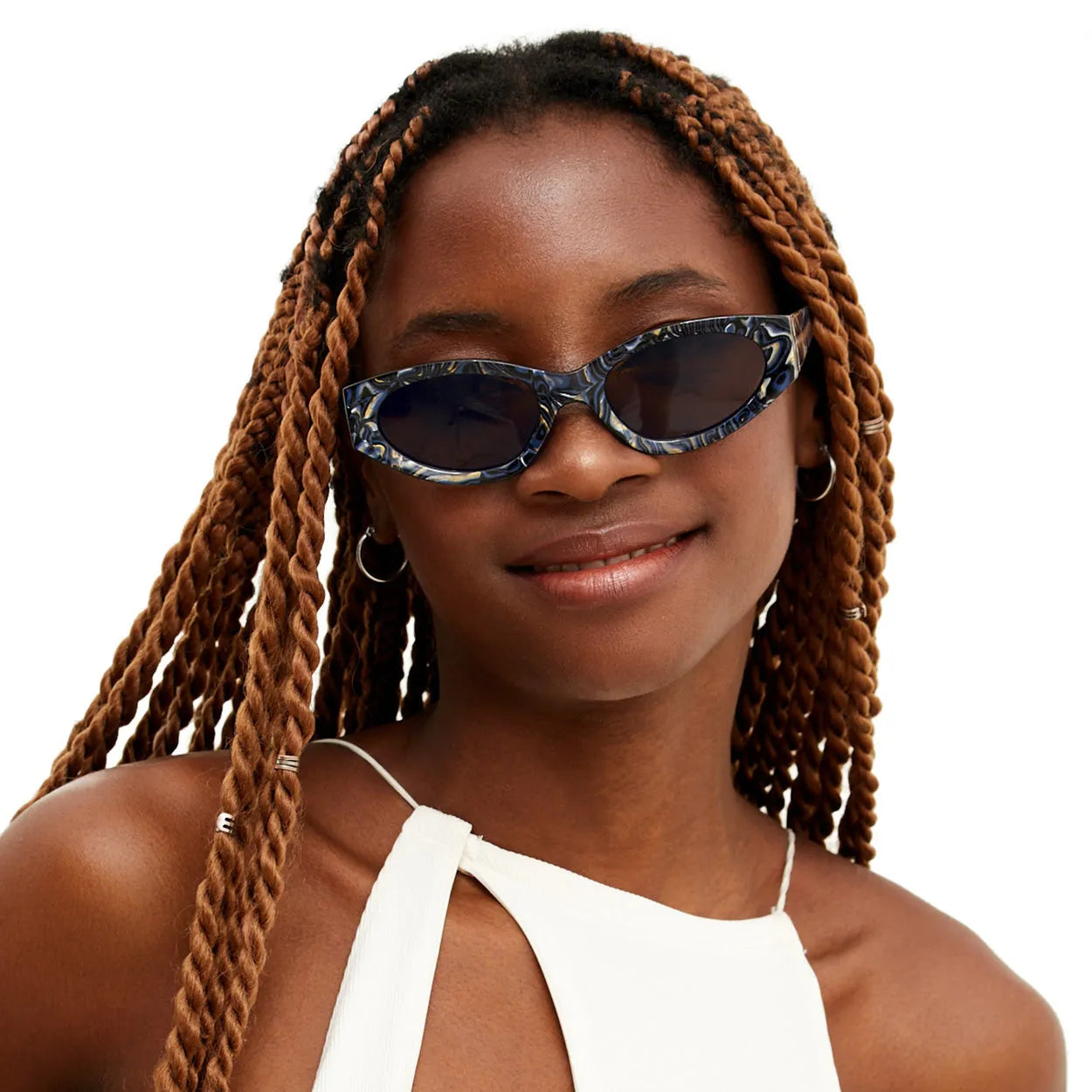 Kat x Money Moves Sunglasses - Dark Blue