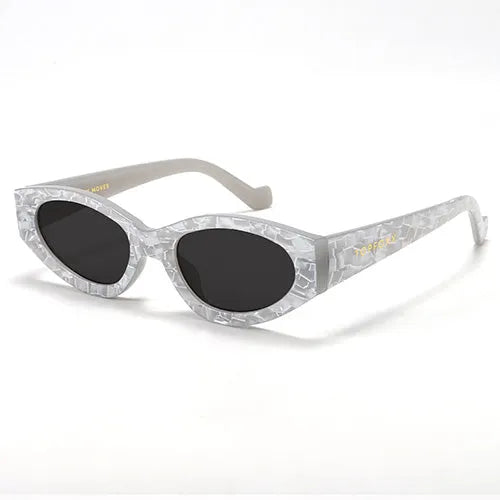 Kat x Money Moves - Silver Cateye Sunglasses