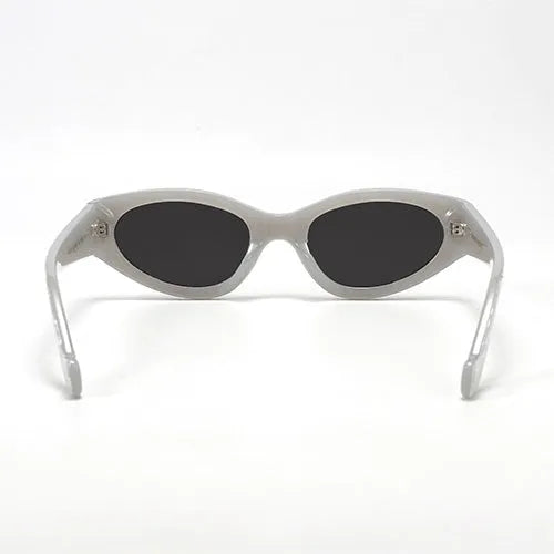 Kat x Money Moves - Silver Cateye Sunglasses