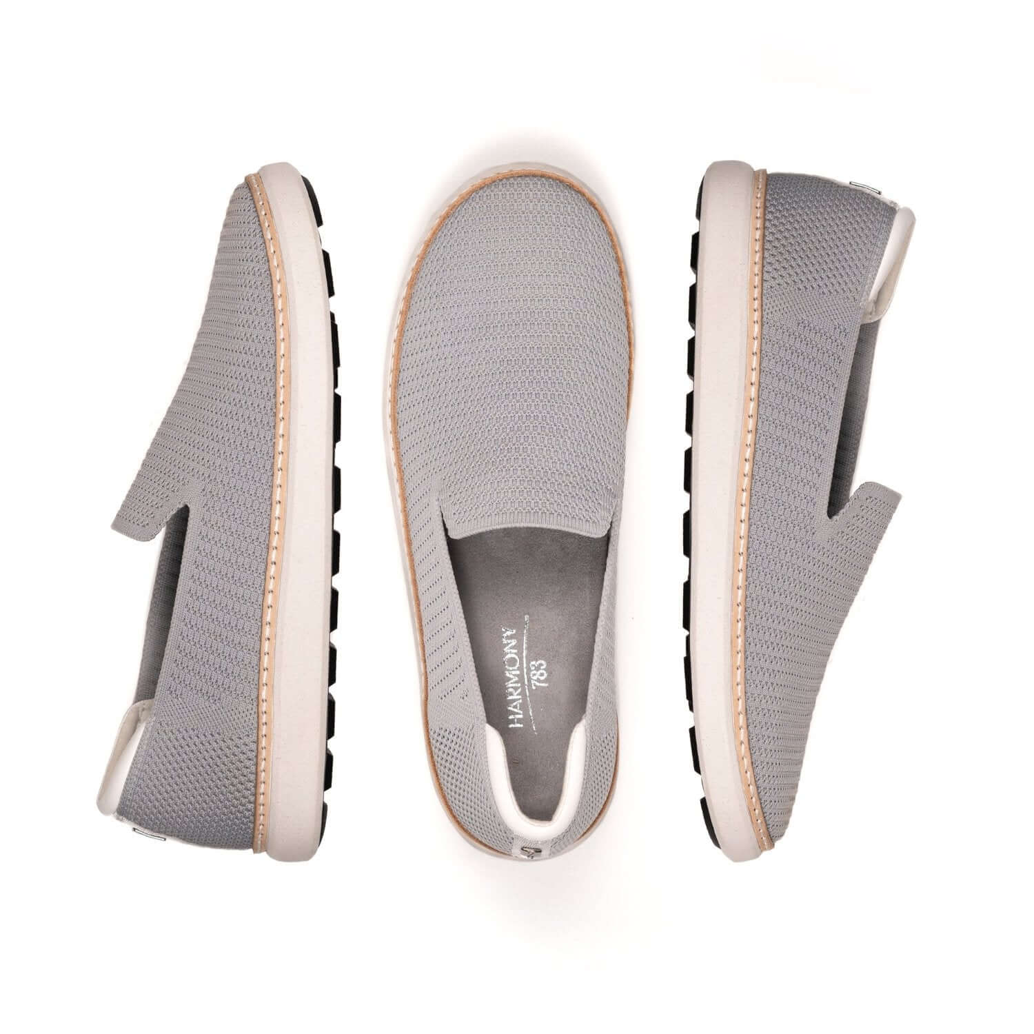 Grounding Slip-On Shoes • Grey Bamboo Knit