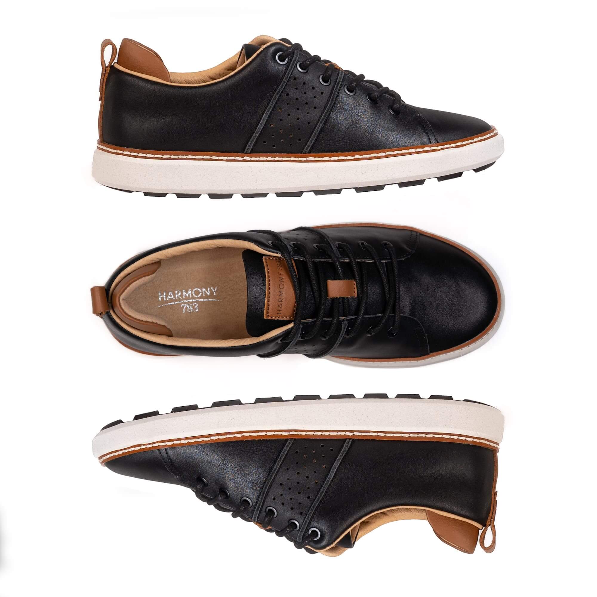 Classic Walker Grounding Shoes • Black Leather