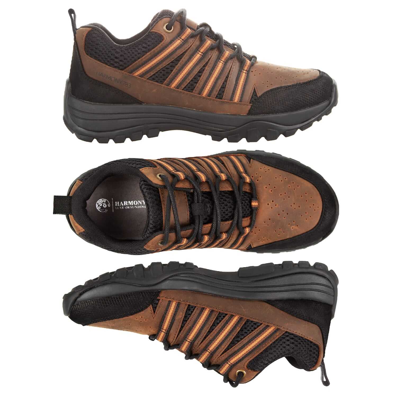 Trail Shoe Grounding Shoes • Jesse Brown Leather & Black Mesh