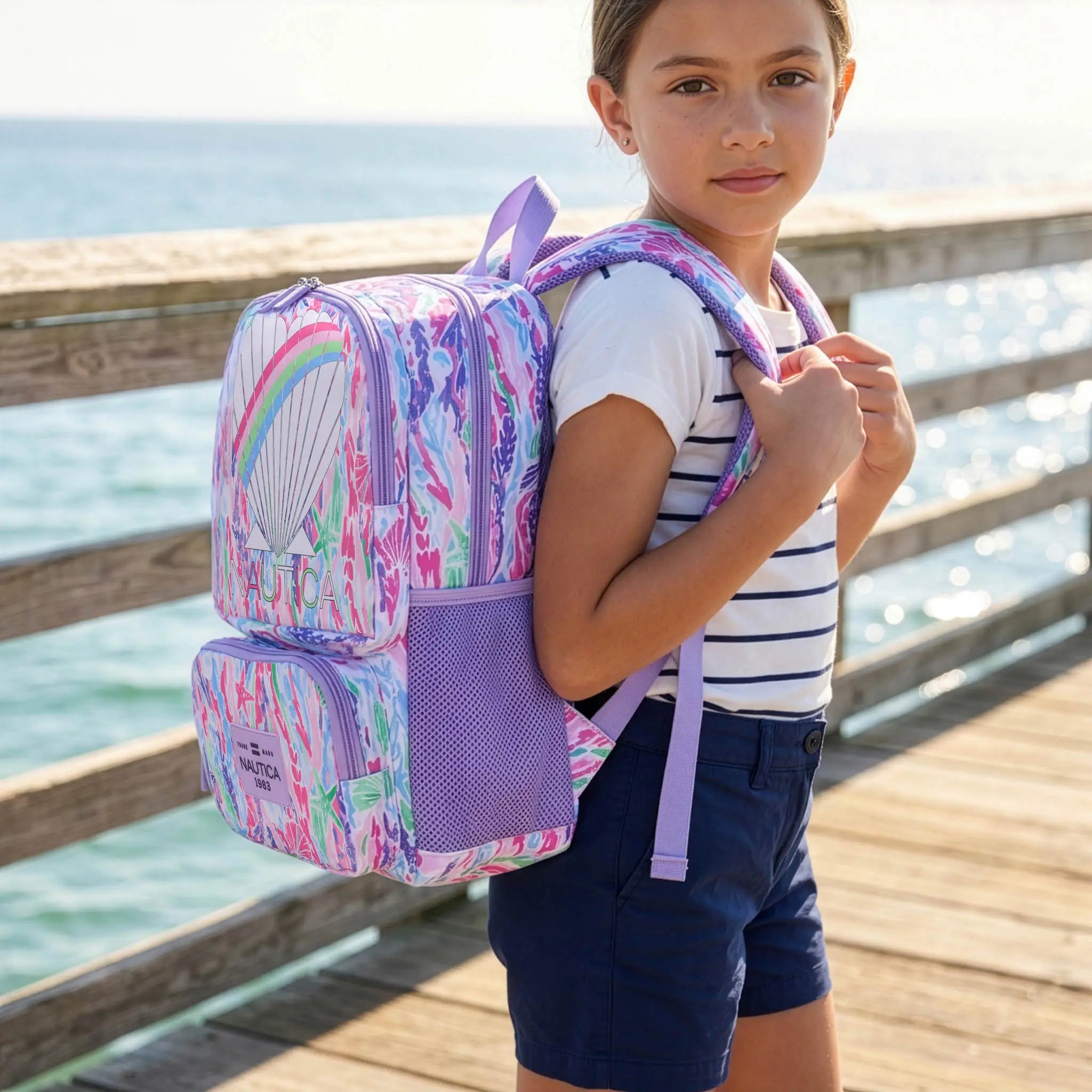 Kids Backpack for School | Pastel Shell | 16" Tall