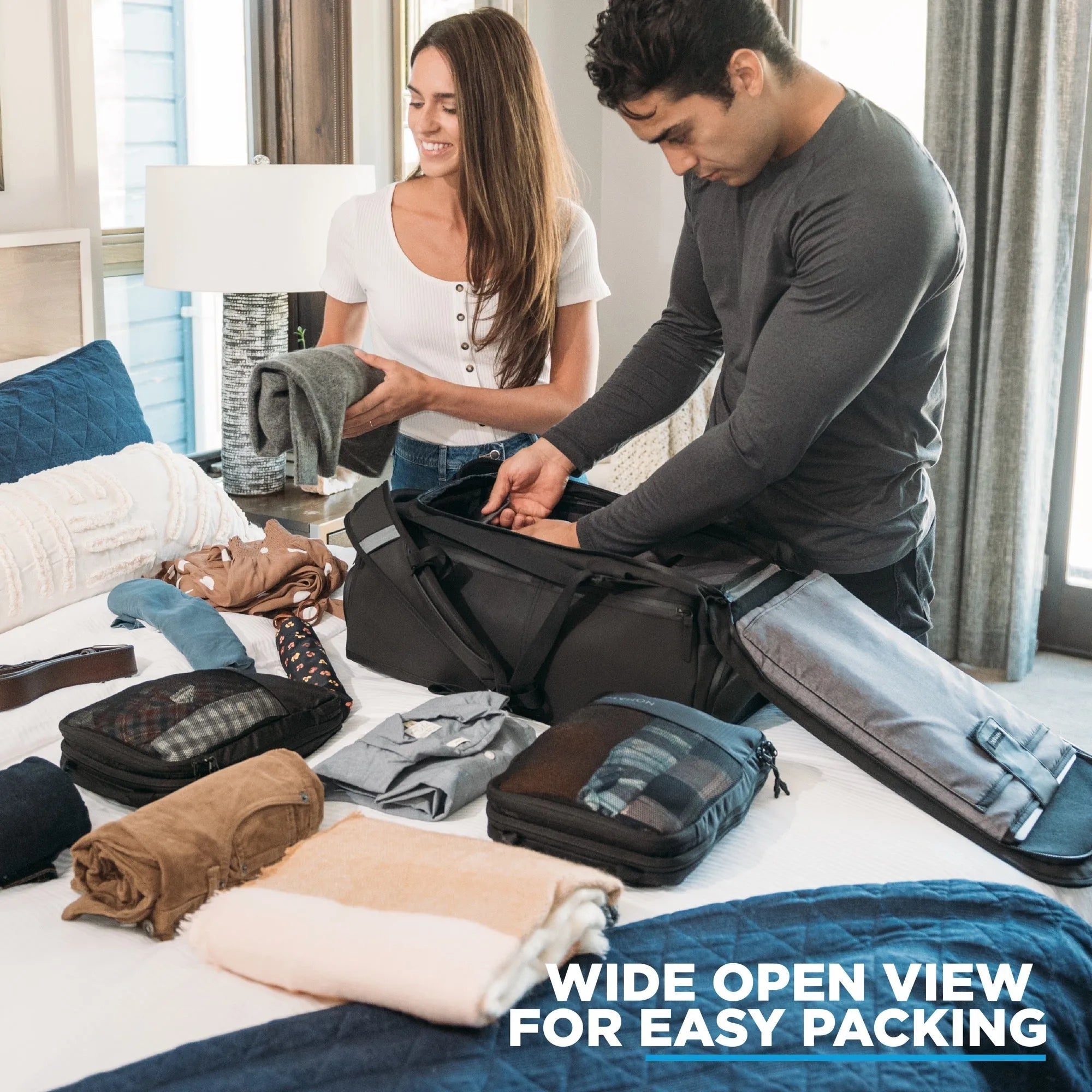 Travel Bag 40L Backpack-Duffel Hybrid