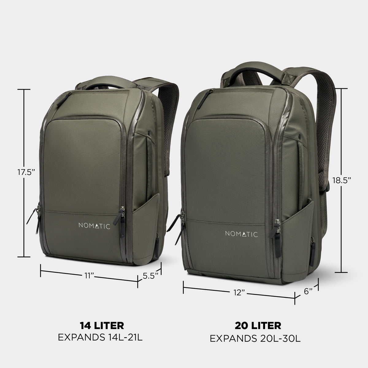 14L/20L Travel Backpack