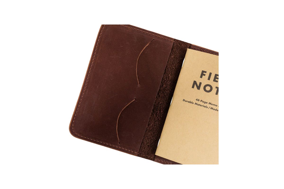 Notebook Wallet – Full-Grain Leather Organizer with Memo Book