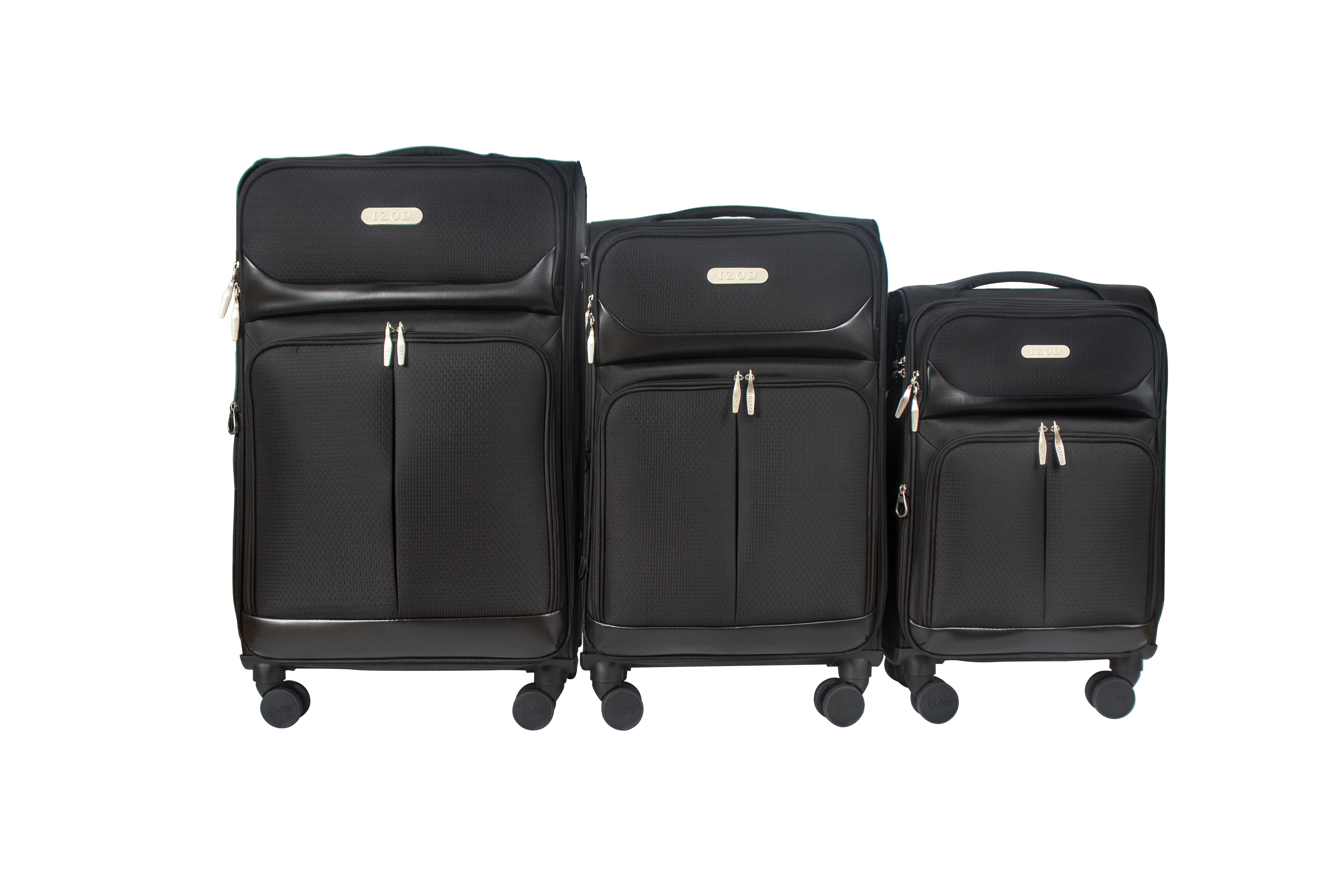 Ocean Soft Shell Lightweight Expandable 3 Piece Luggage Set