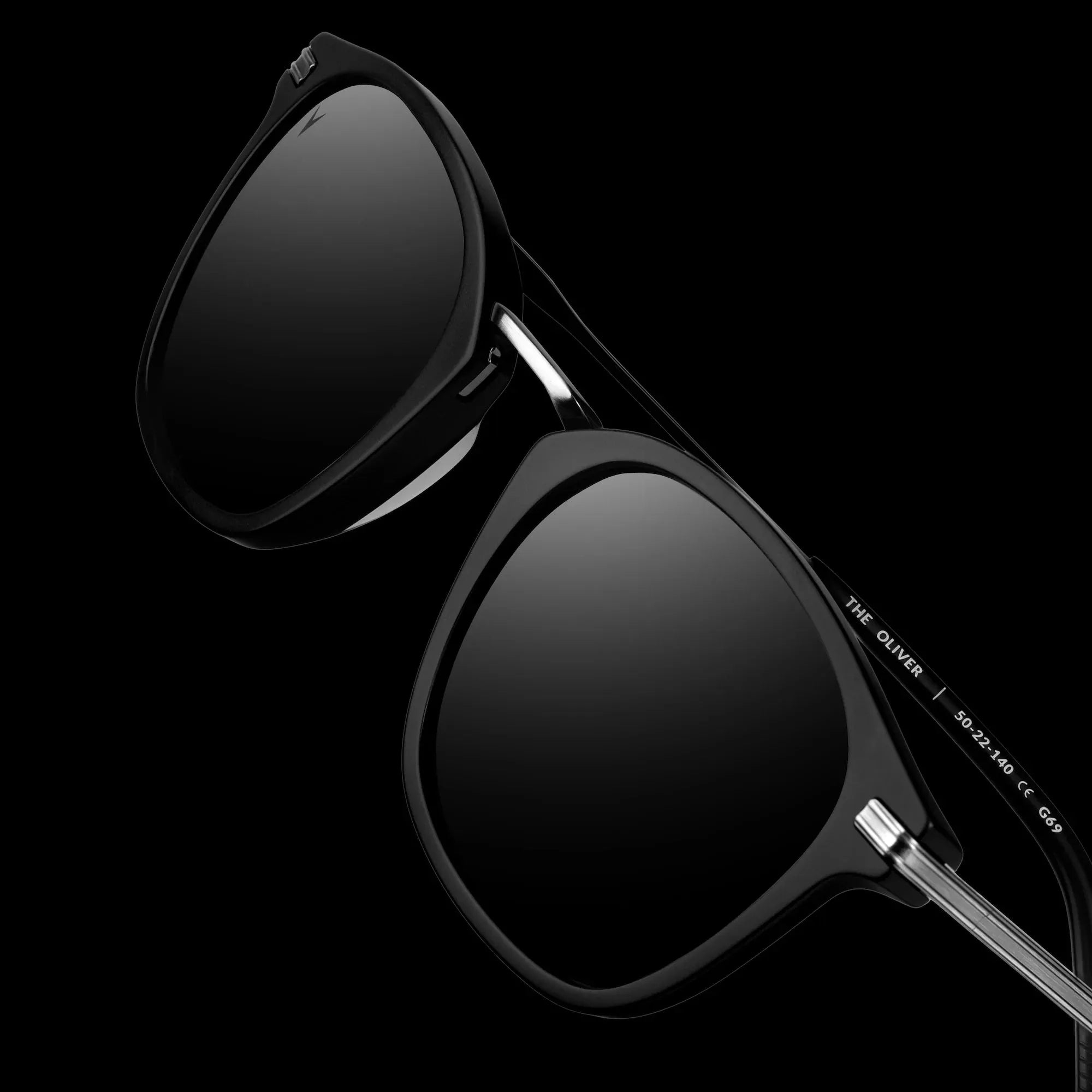 The Oliver Sunglasses - Semi Matte Black