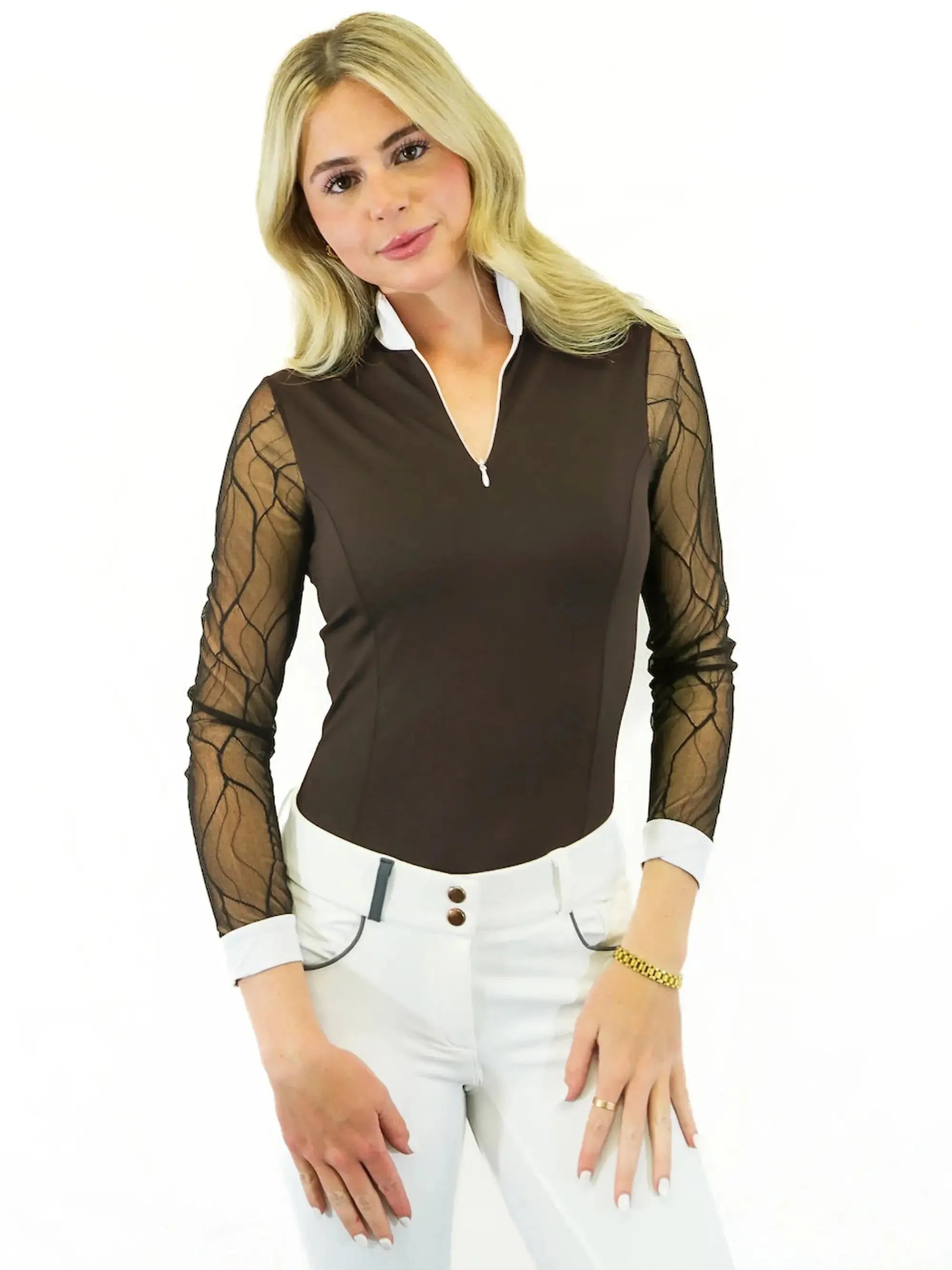 Ophelia Shirt – Lace Sleeve Show Top
