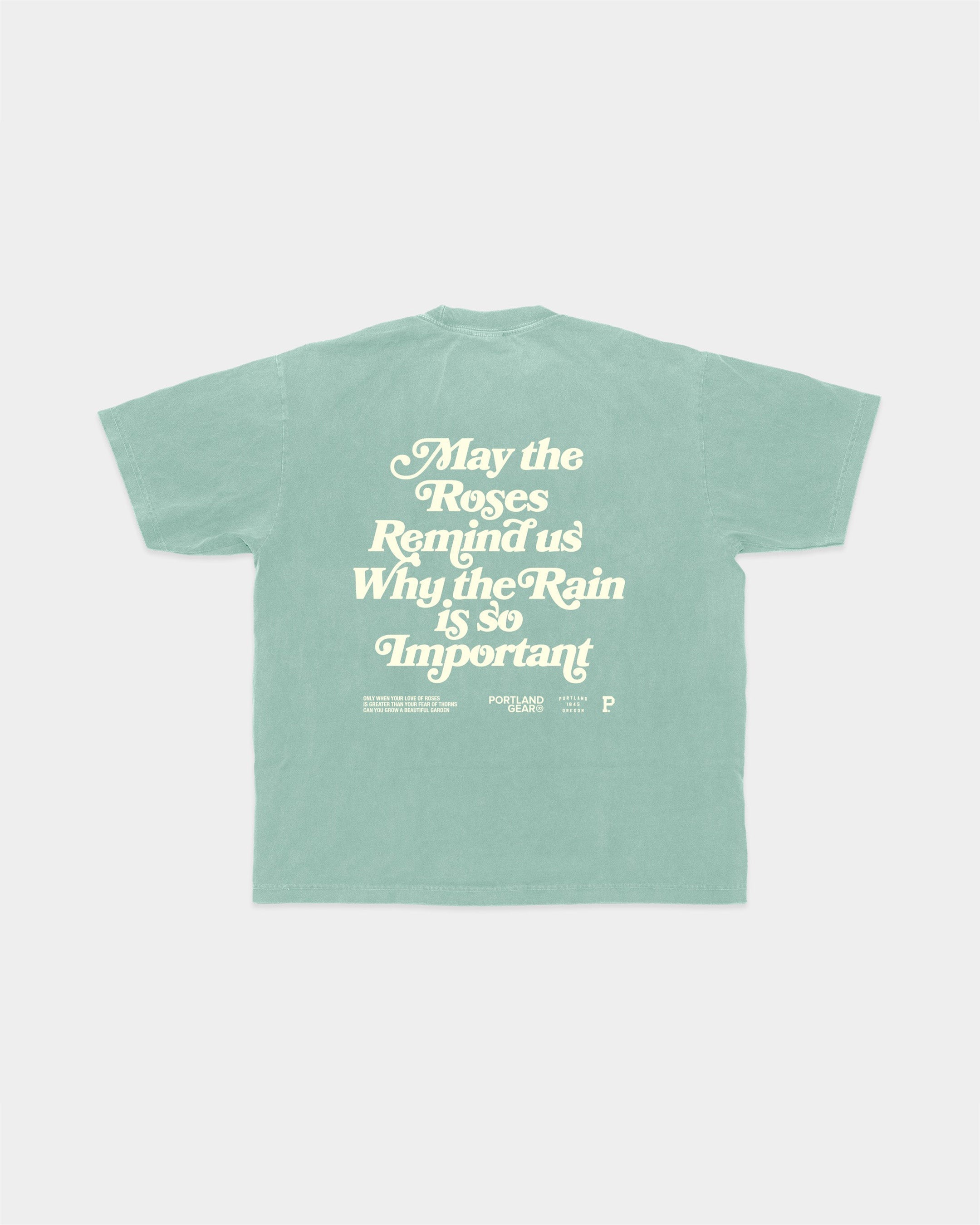 All-American Slogan Tee - Pacific Green