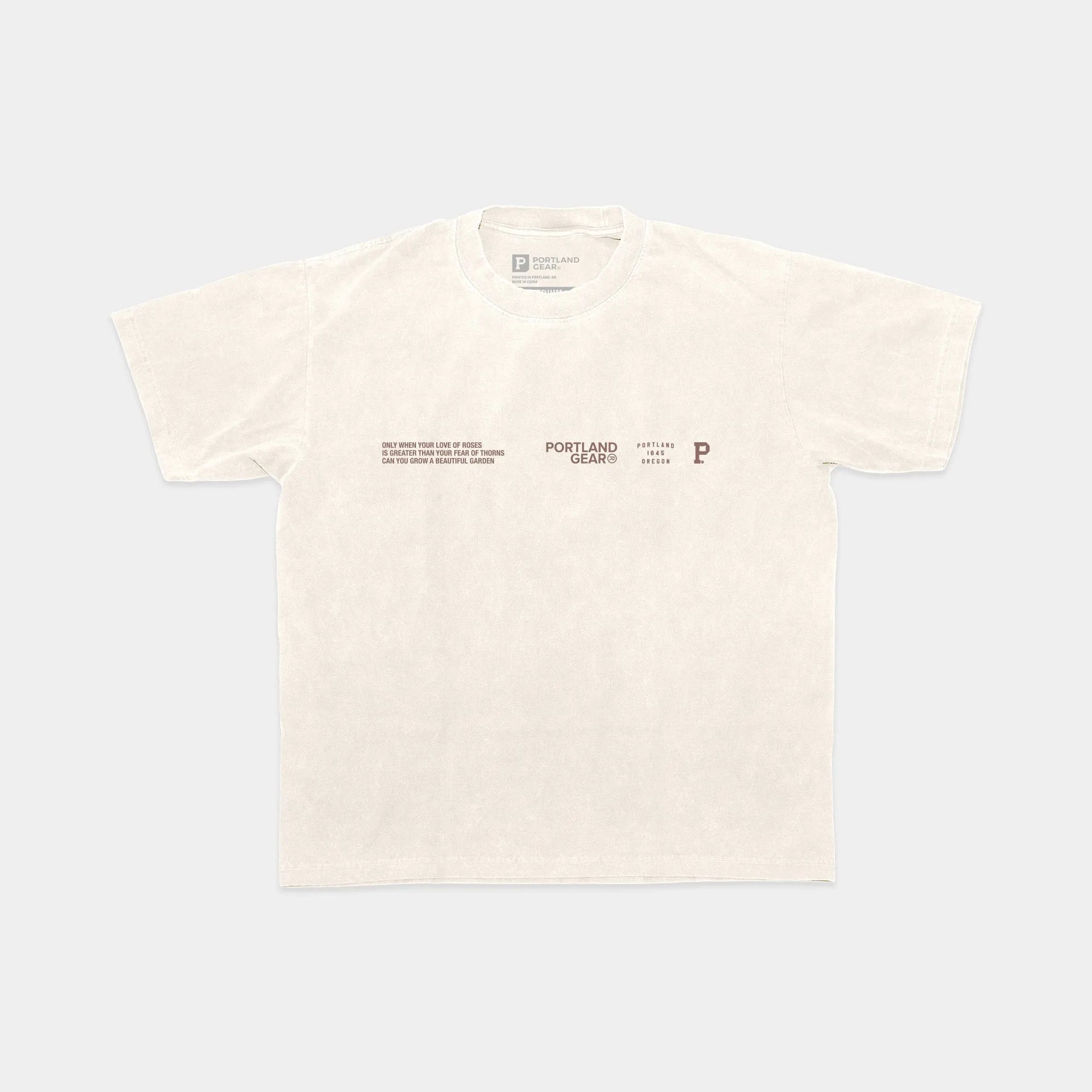 All-American Slogan Tee - Creme