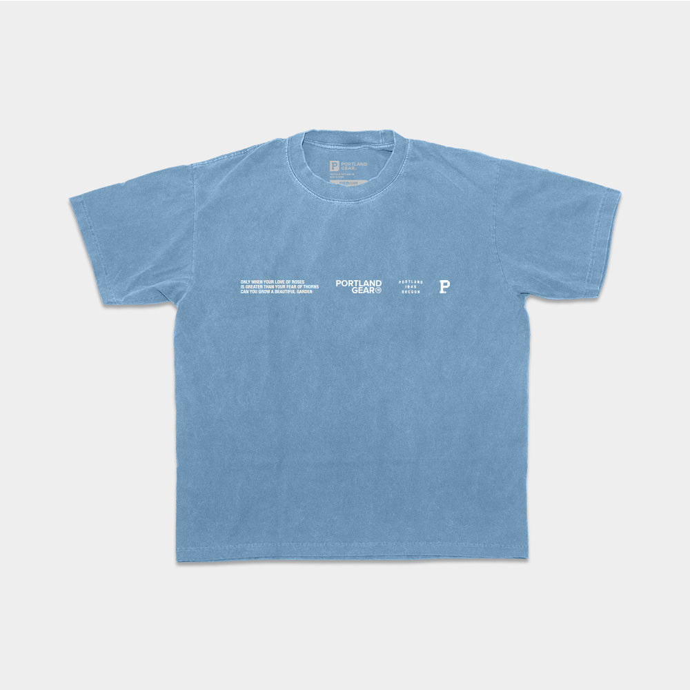 All-American Slogan Tee - Sky