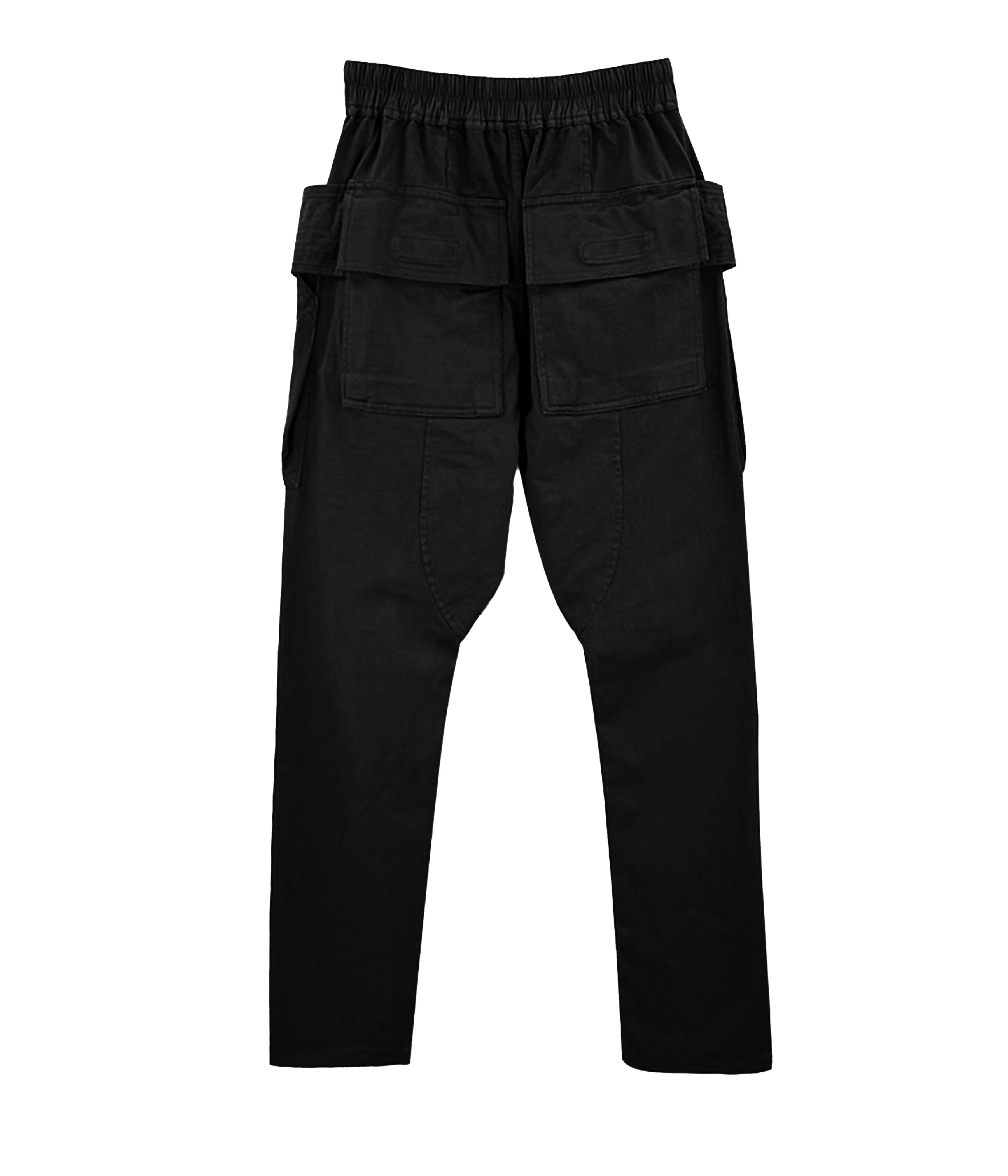 NOIR DROP-CROTCH DRAWSTRING CARGO PANTS