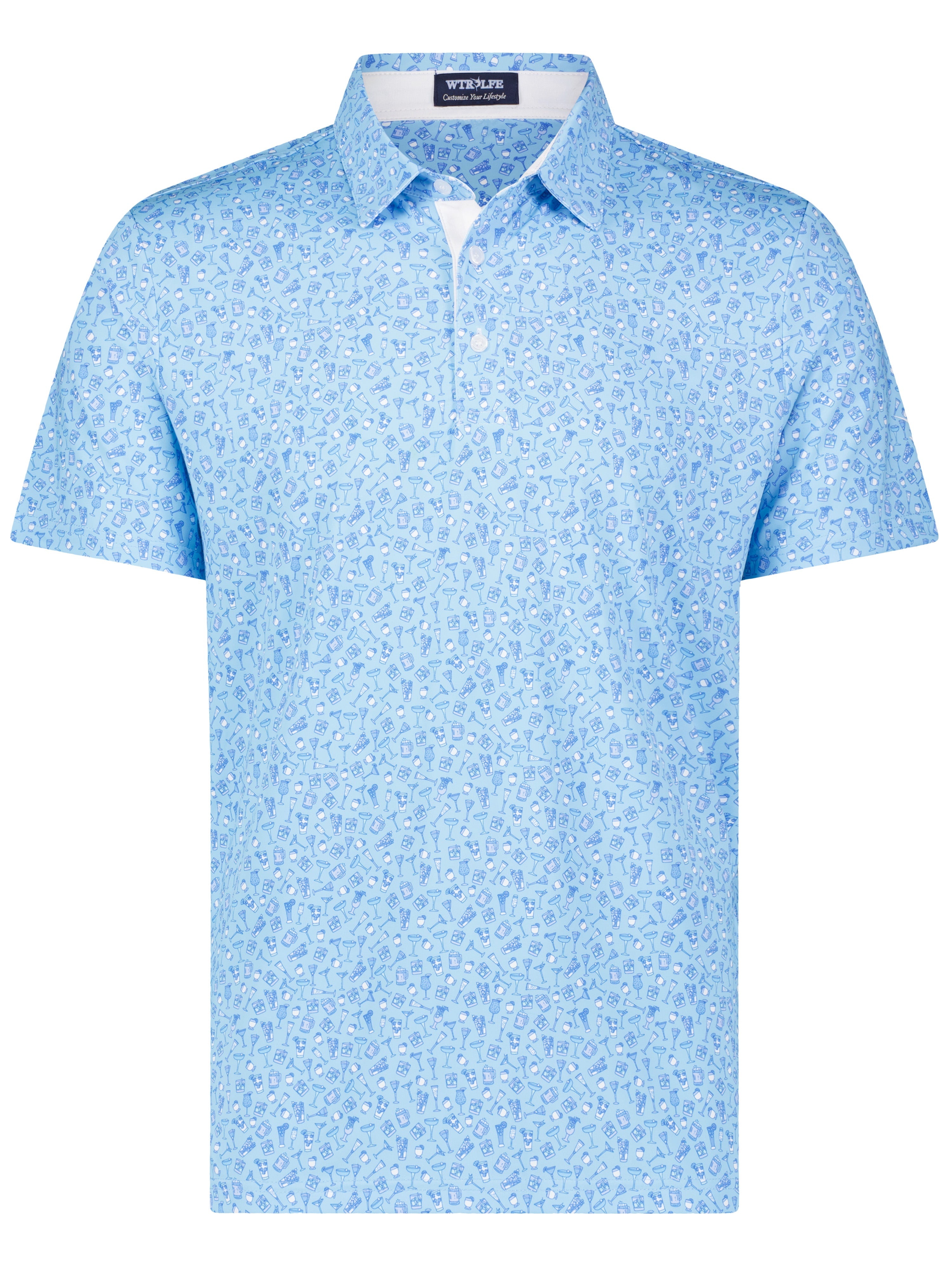Spirits Print Polo