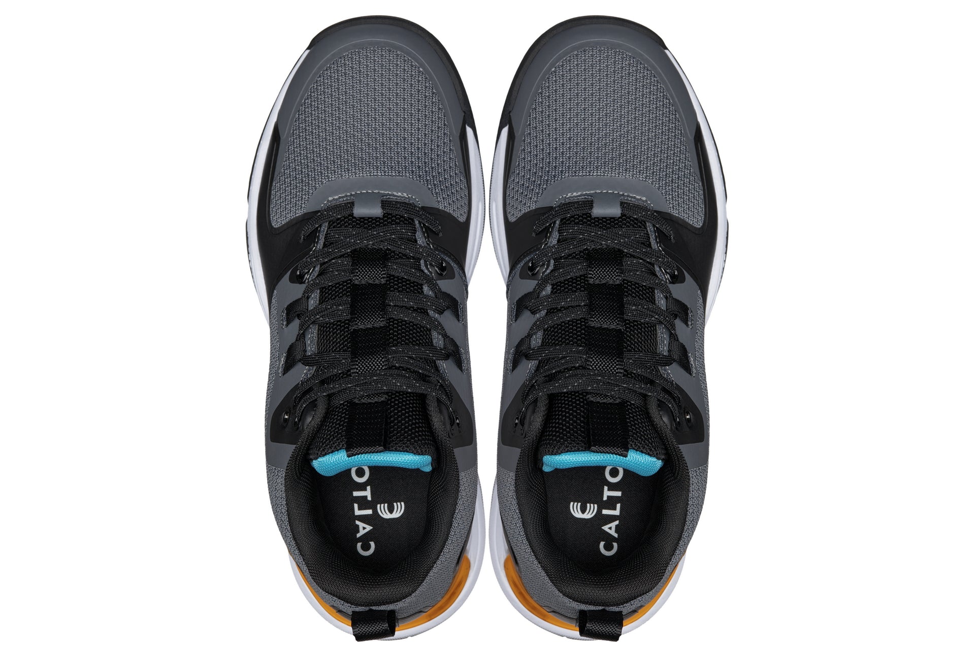 Q392 - 3 Inches Taller (Gray/Orange) - Basketball High-Top Men's Sneakers