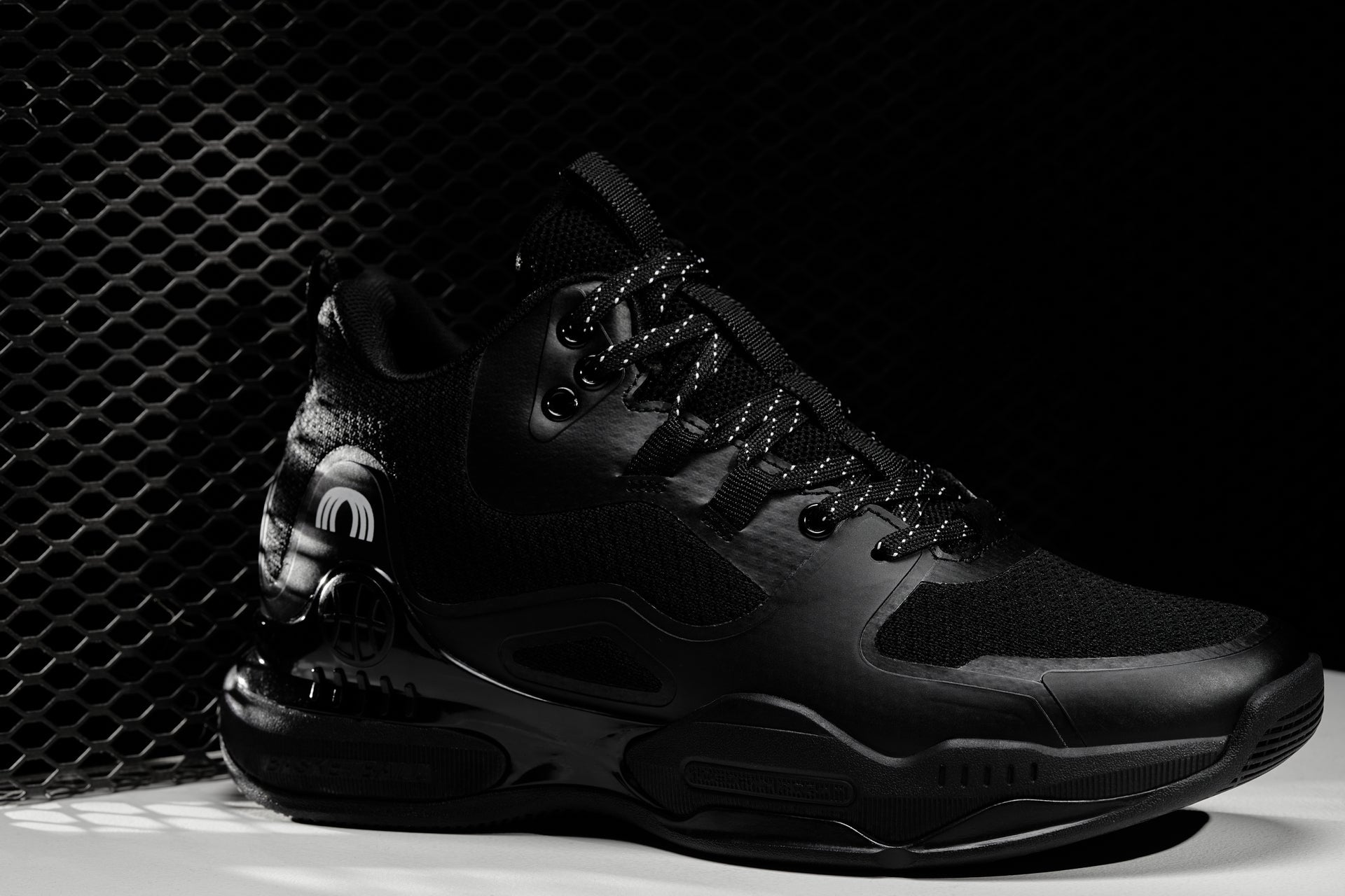 Q393 - 3 Inches Taller (Black) - Basketball High-Top Men's Sneakers