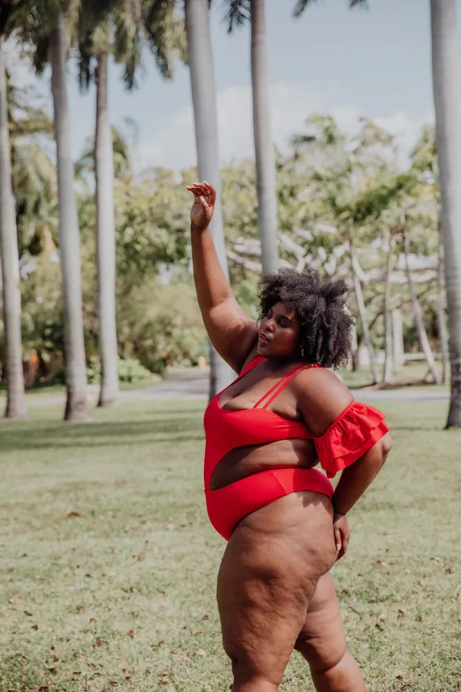 Rafa One Piece Swimsuit with Ruffle Sleeve