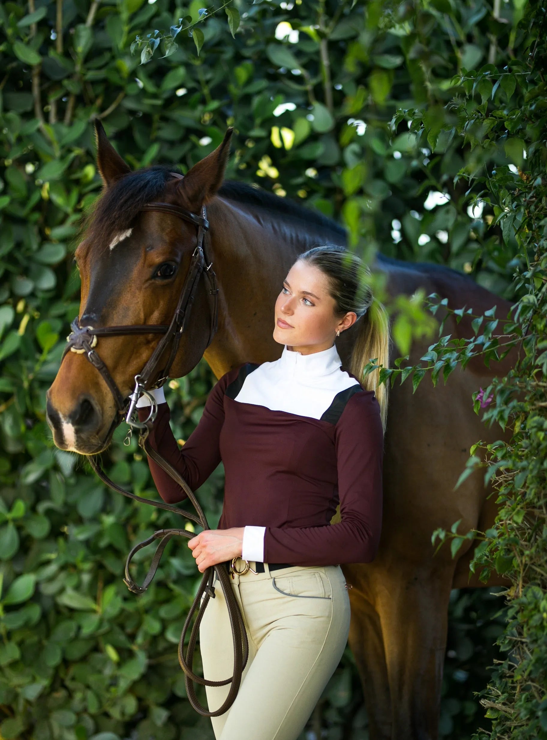 Nadine Shirt – Mesh Accent Show Shirt