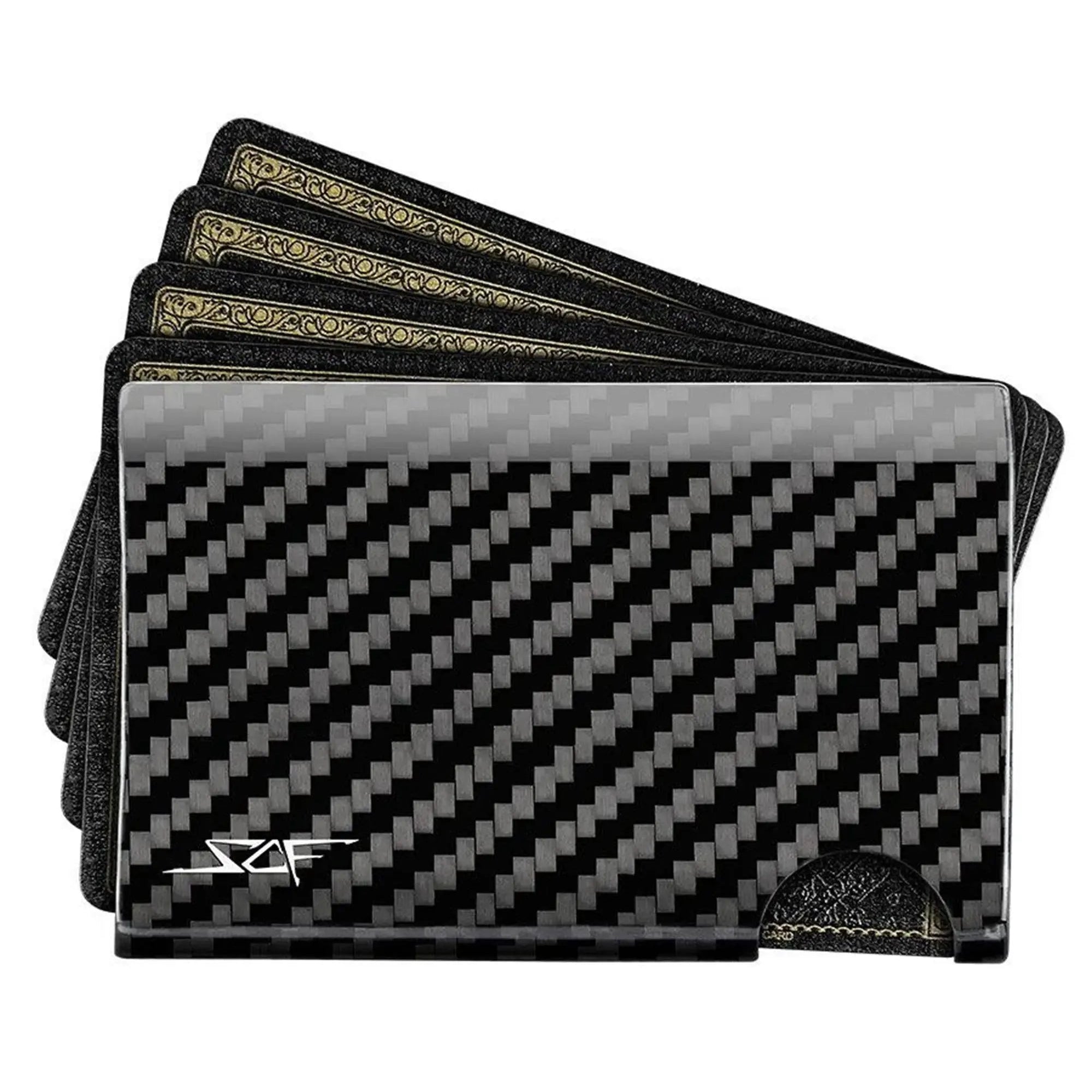 Real Carbon Fiber Cash & Card Slim Wallet