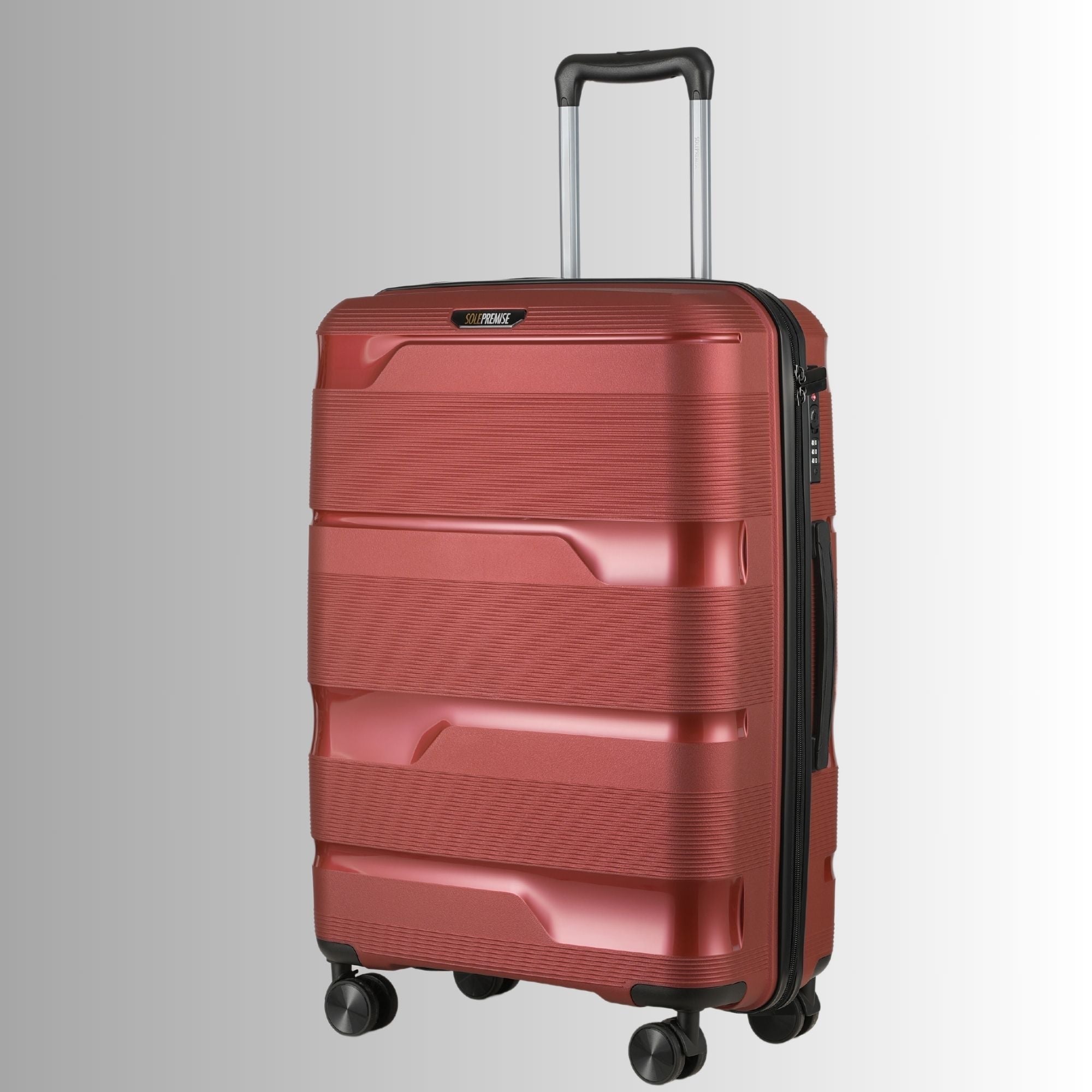 Red Roller 3 Piece Luggage Set