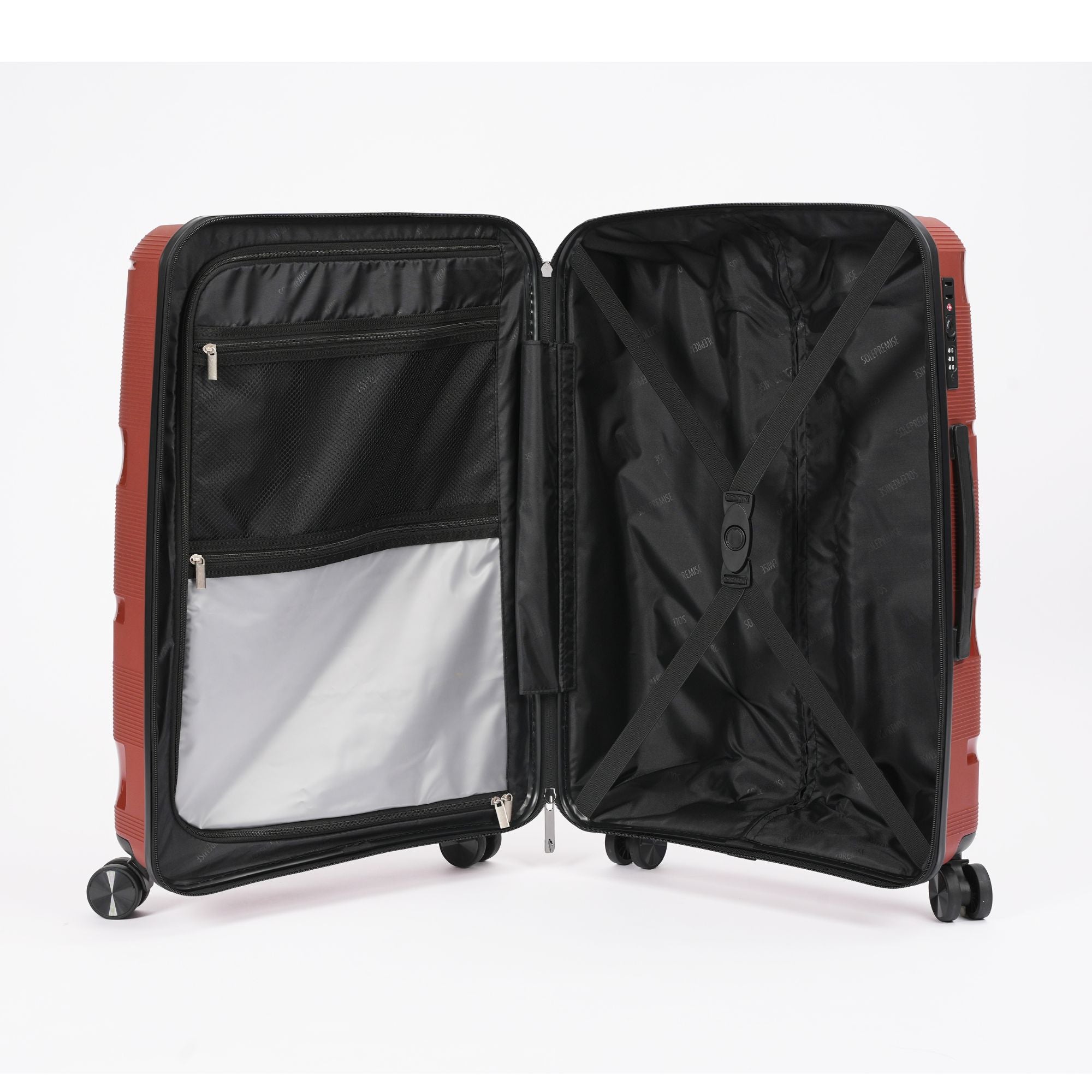 Red Roller 3 Piece Luggage Set