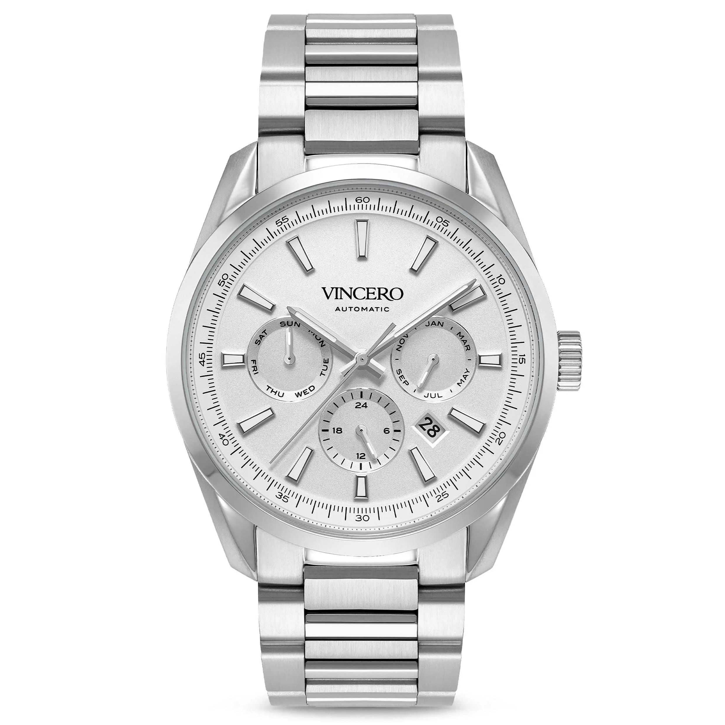 The Reserve Automatic Men's Watches - Gray/Silver