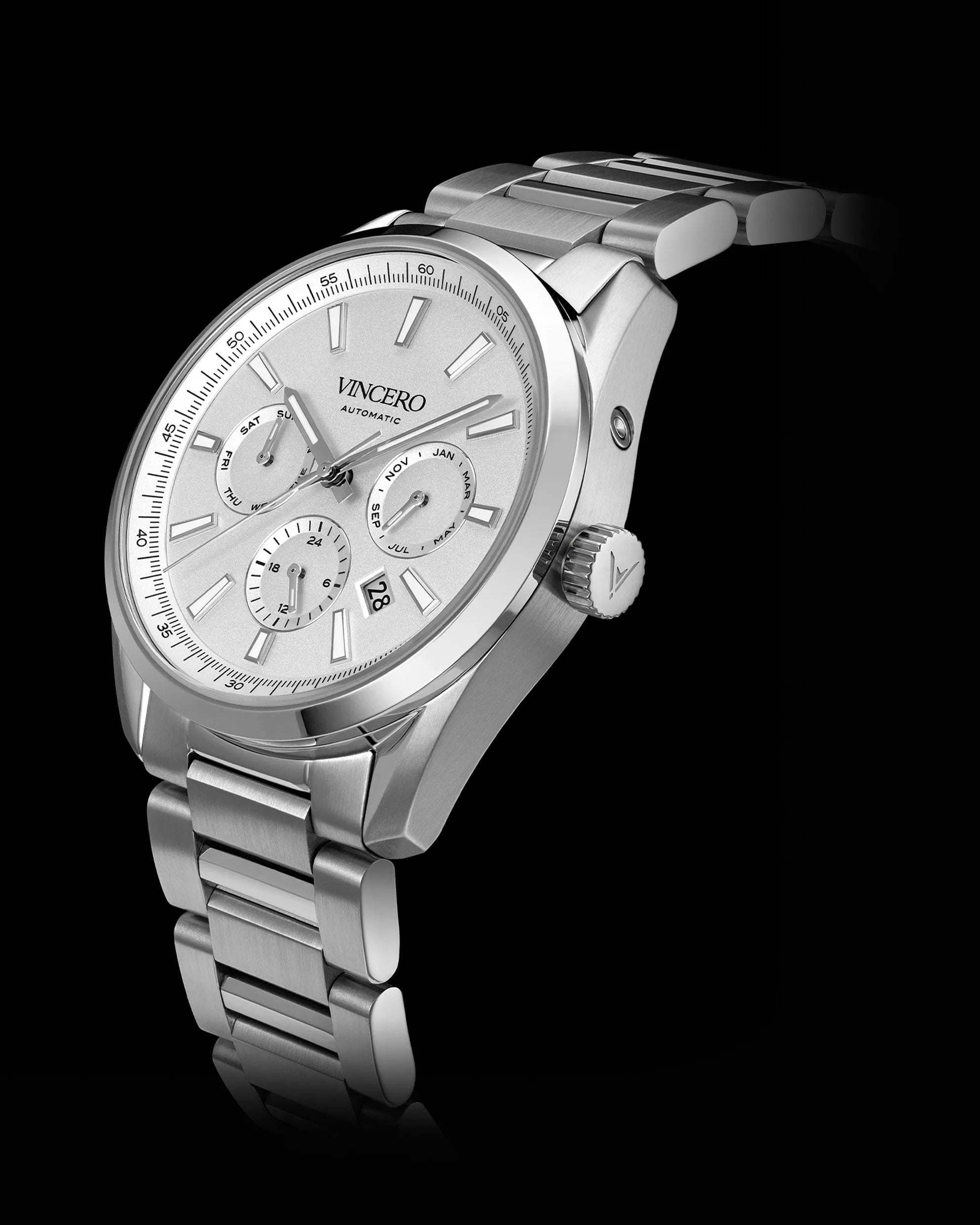 The Reserve Automatic Men's Watches - Gray/Silver