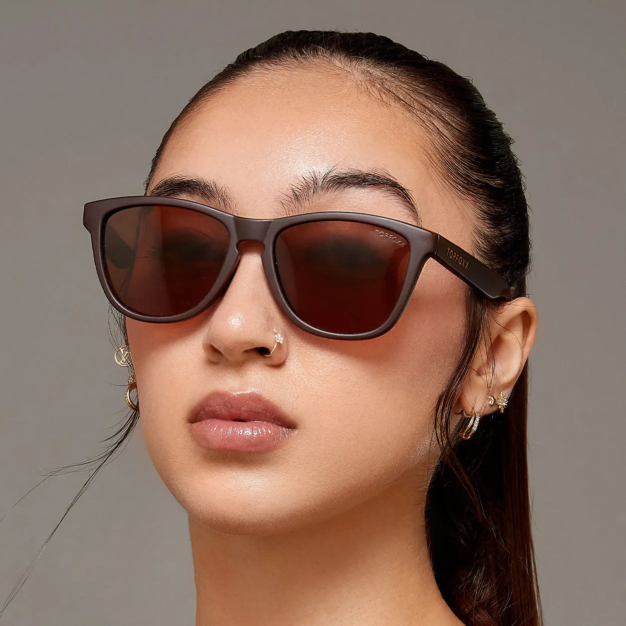 Rise Up Sunglasses - Brown