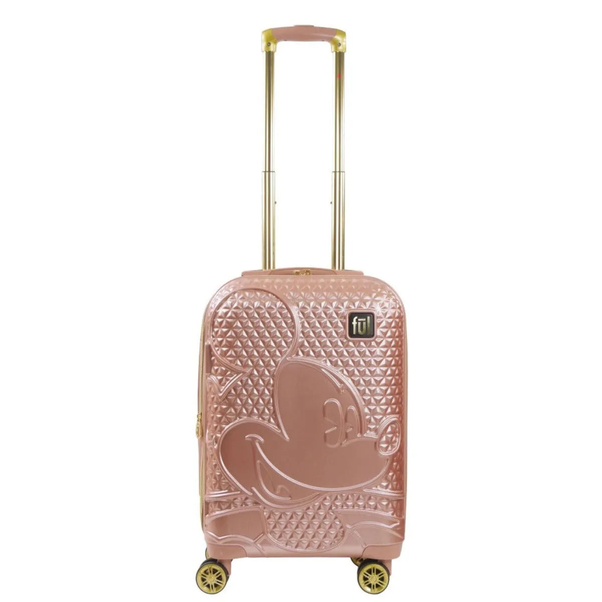 Mickey Mouse Rolling Luggage FŪL Disney Luggage 22.5" Rose Gold