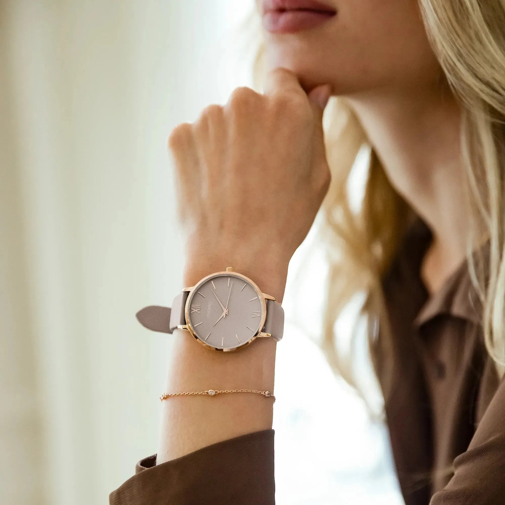Eros Limited Release Women's Watches - Rose + Taupe