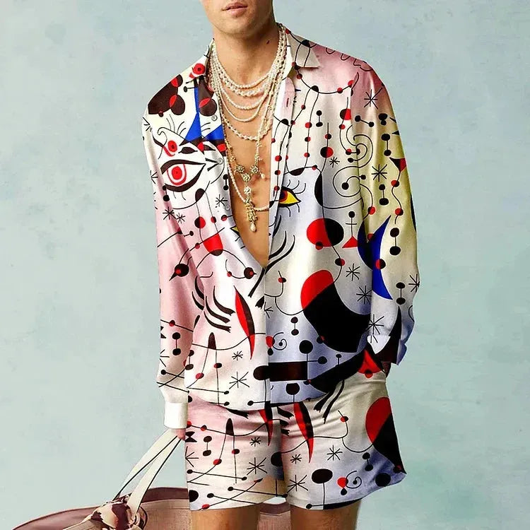 Luxury European Beach shorts set