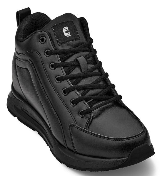 S23304 - 3.2 Inches Taller (Black) - Men's Sneakers