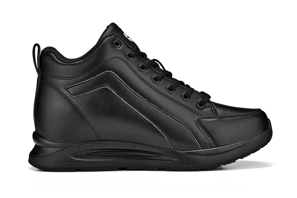 S23304 - 3.2 Inches Taller (Black) - Men's Sneakers
