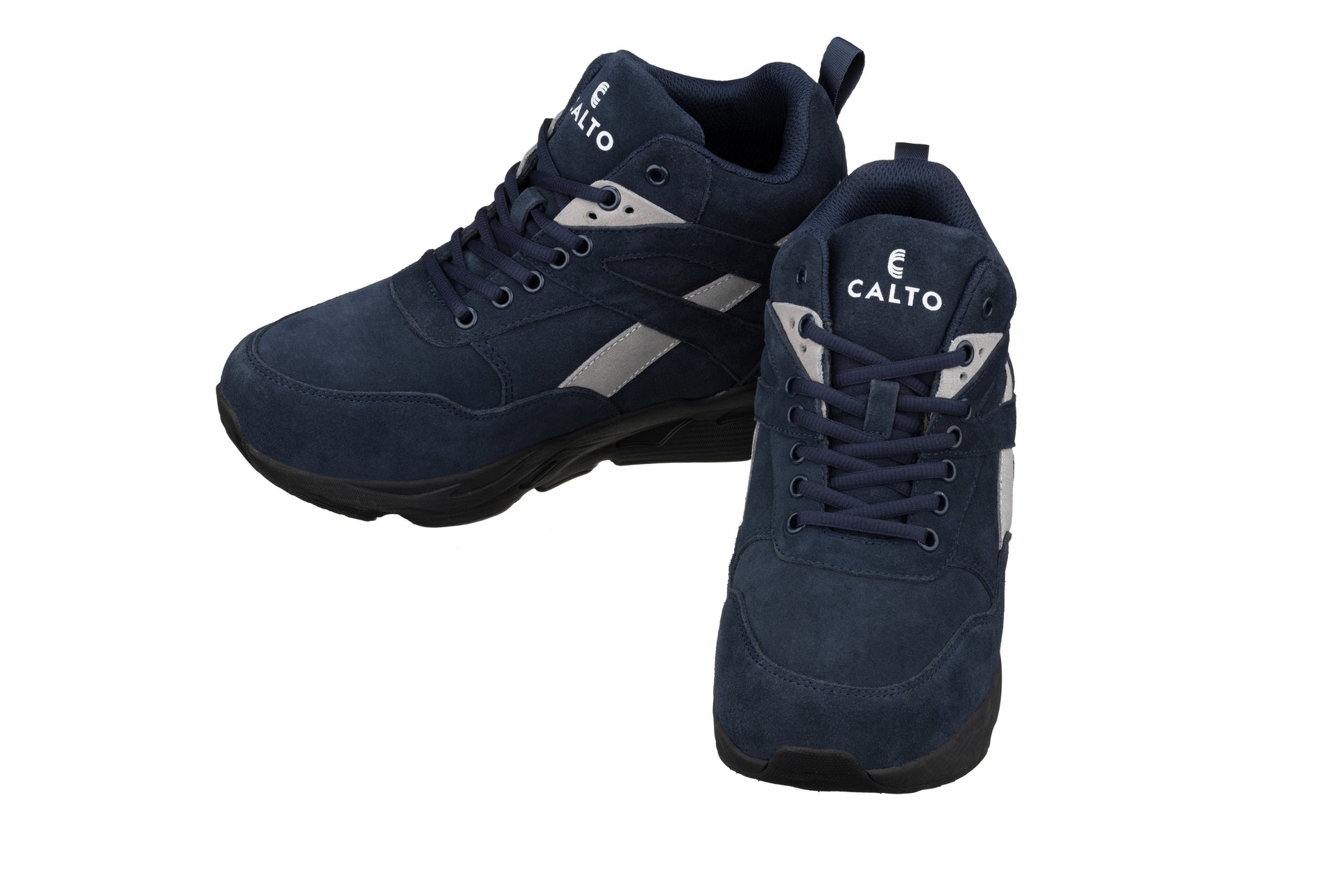 S33595 - 4 Inches Taller (Blue/Grey) - Men's Sneakers