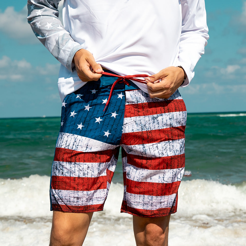 American Flag Board Shorts
