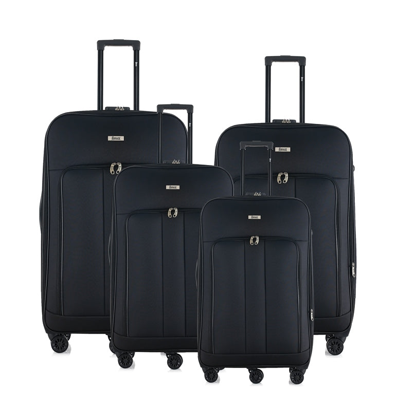 Sean Soft Side Expandable 4-Piece Spinner Luggage Set with Lock