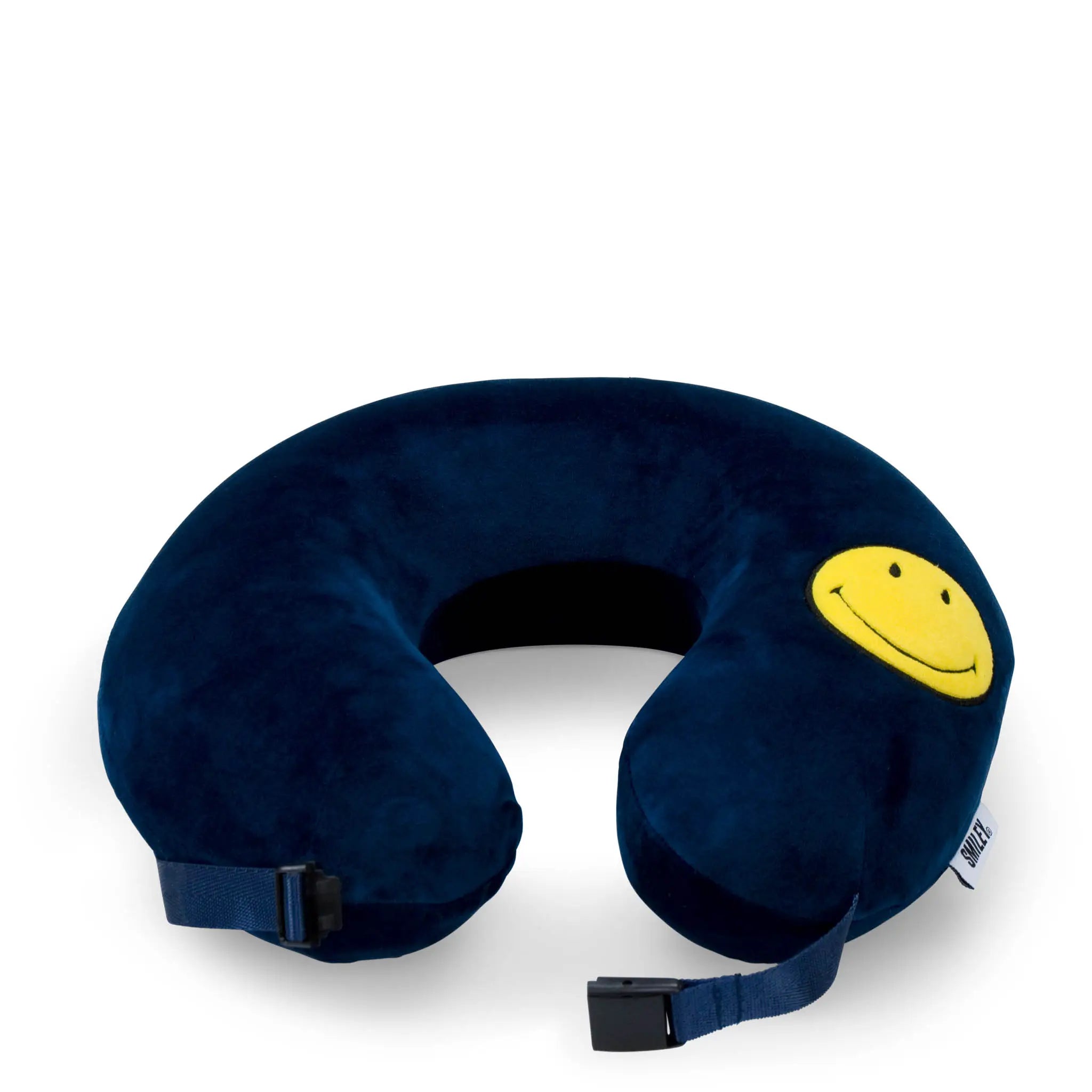 Smiley Patch Memory Foam Travel Neck Pillow