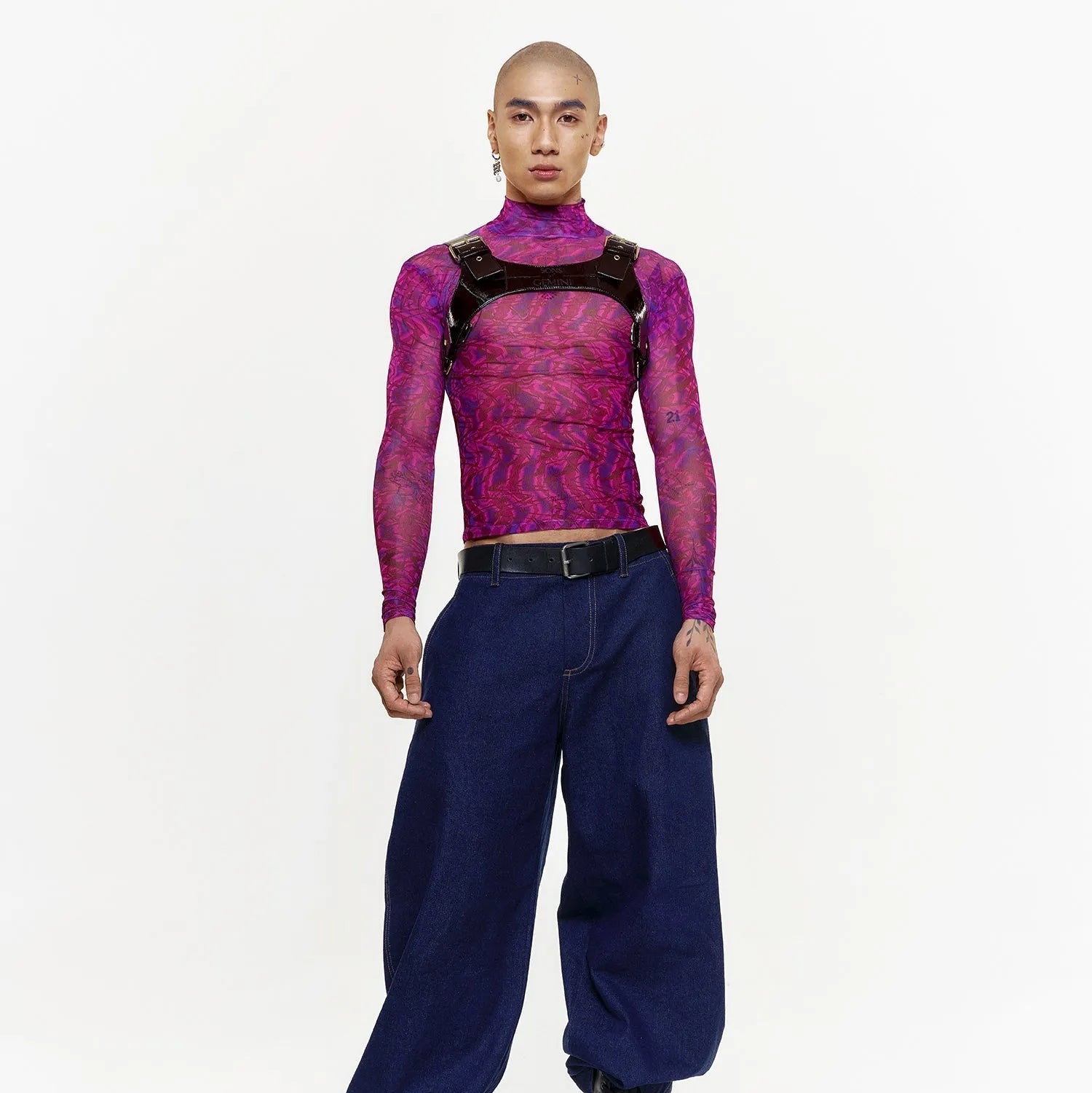 Unisex Psychedelic Mesh Shirt