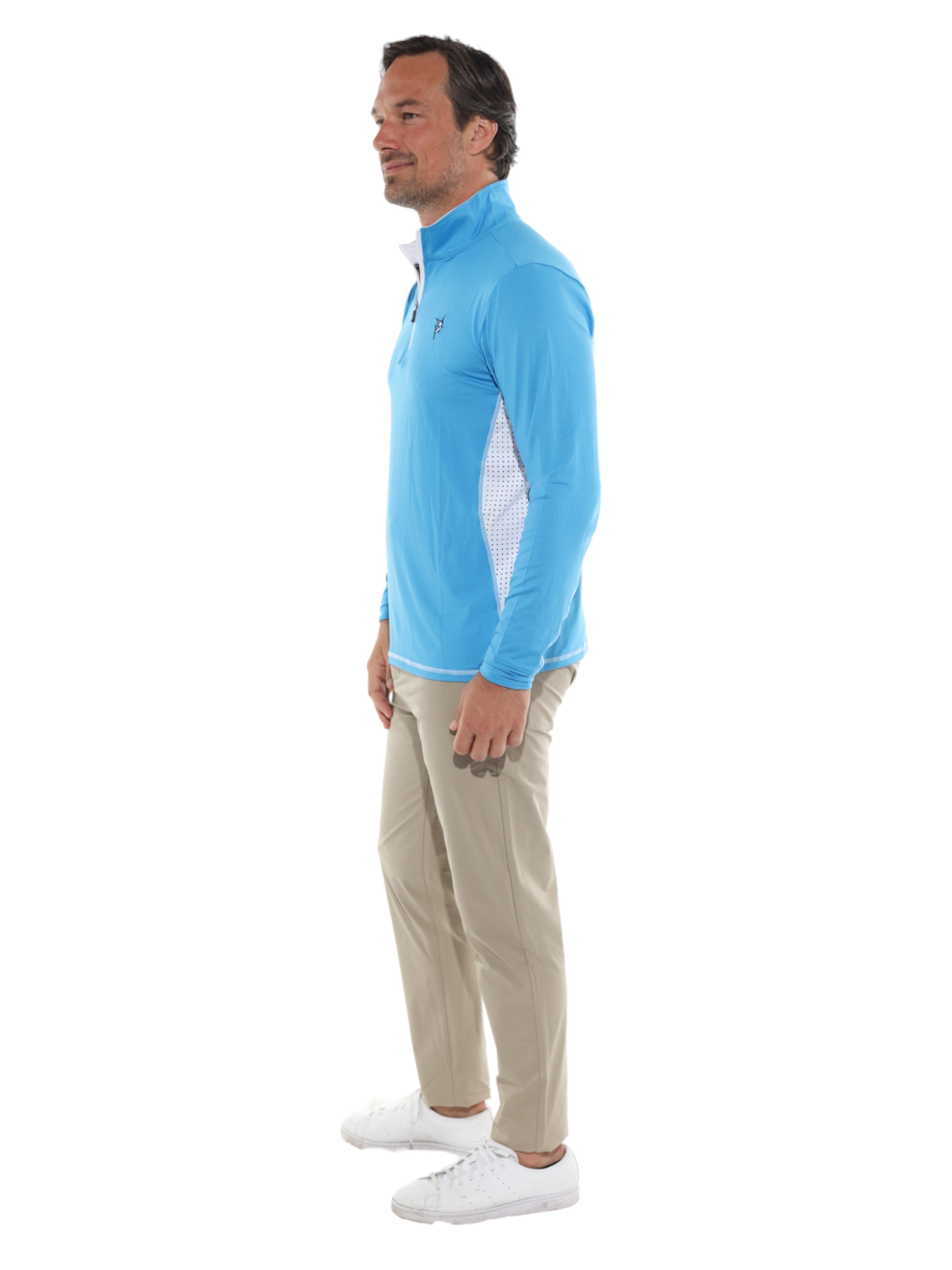 Southport Long Sleeve T-Shirt. Light Blue