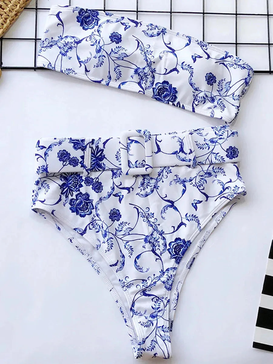 Sally High Waist two piece swimsuit