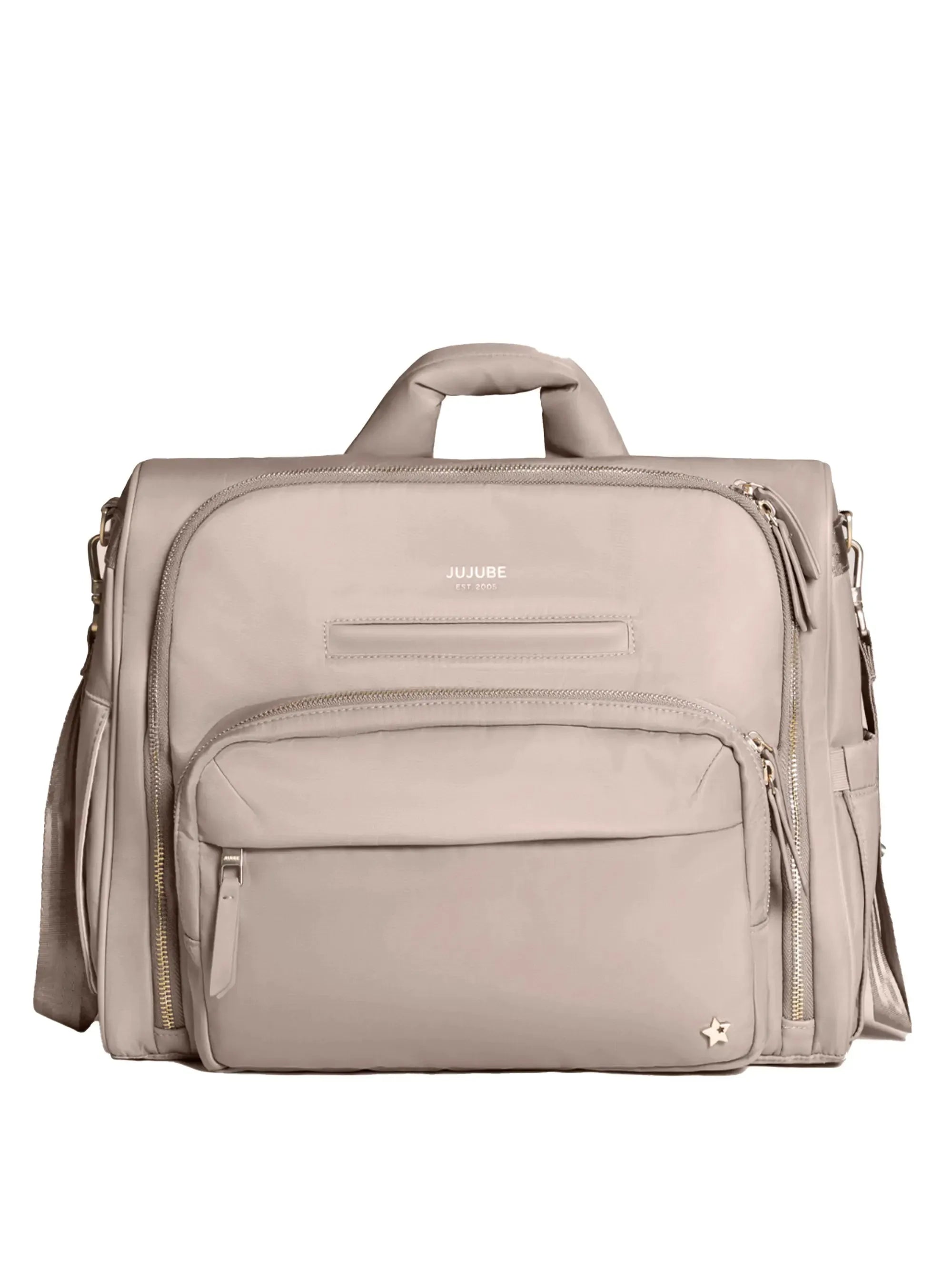 Satchel Taupe – Stylish & Versatile 3-in-1 Diaper Bag