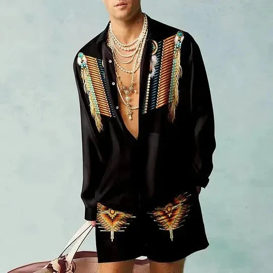 Luxury European Beach shorts set