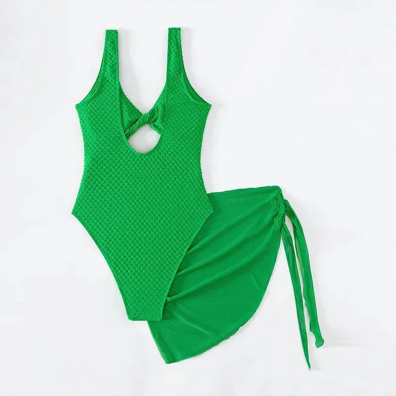 Selena cut out one piece swimsuit
